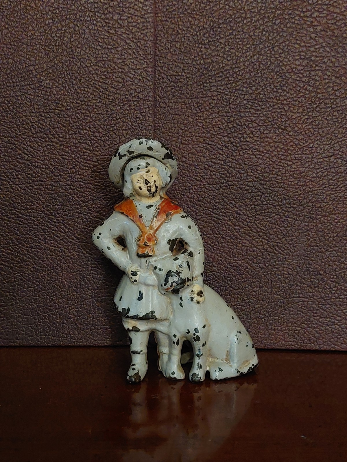 Original Antique/Vintage A.C. Williams Buster Brown & Tige Cast Iron Still Bank Original Antique/Vintage A.C. Williams Buster Brown & Tige Cast Iron Still Bank