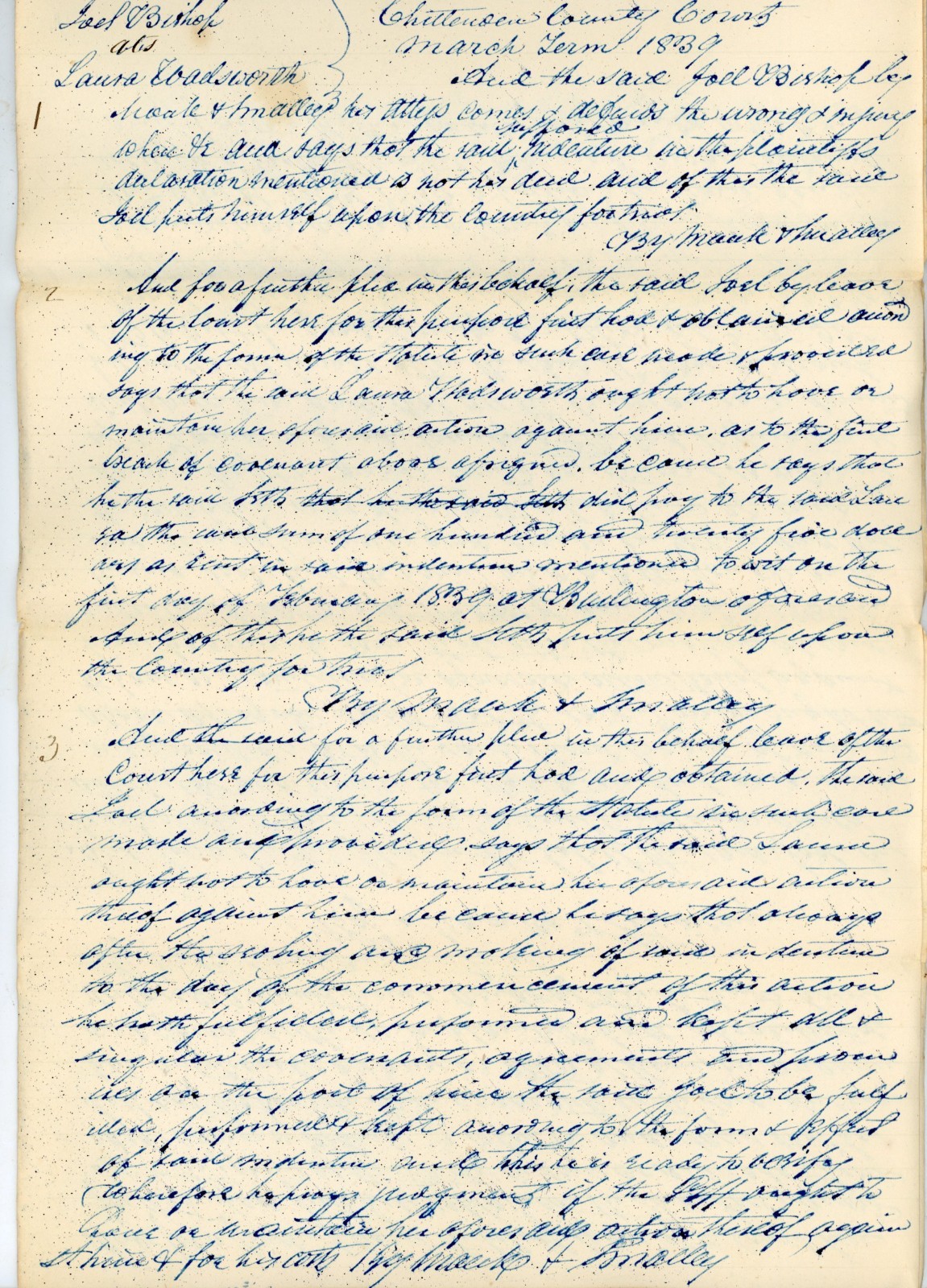 1839 Vermont Legal Document Chittenden Co Court Burlington Freshet Flood History 1839 Vermont Legal Document Chittenden Co Court Burlington Freshet Flood History