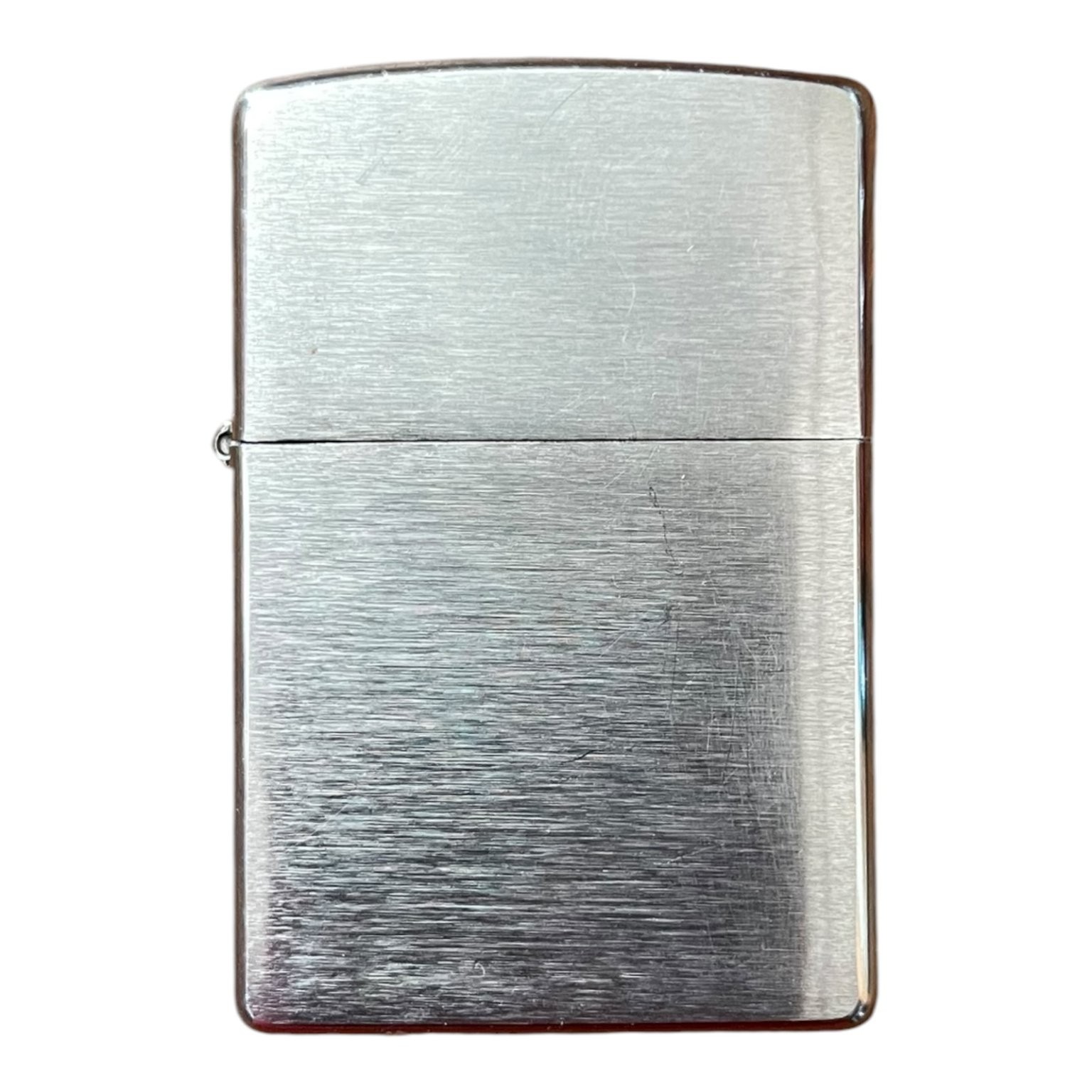 Zippo Brushed Chrome Lighter 2005 F Collectible Tobacciana Made in USA Zippo Brushed Chrome Lighter 2005 F Collectible Tobacciana Made in USA