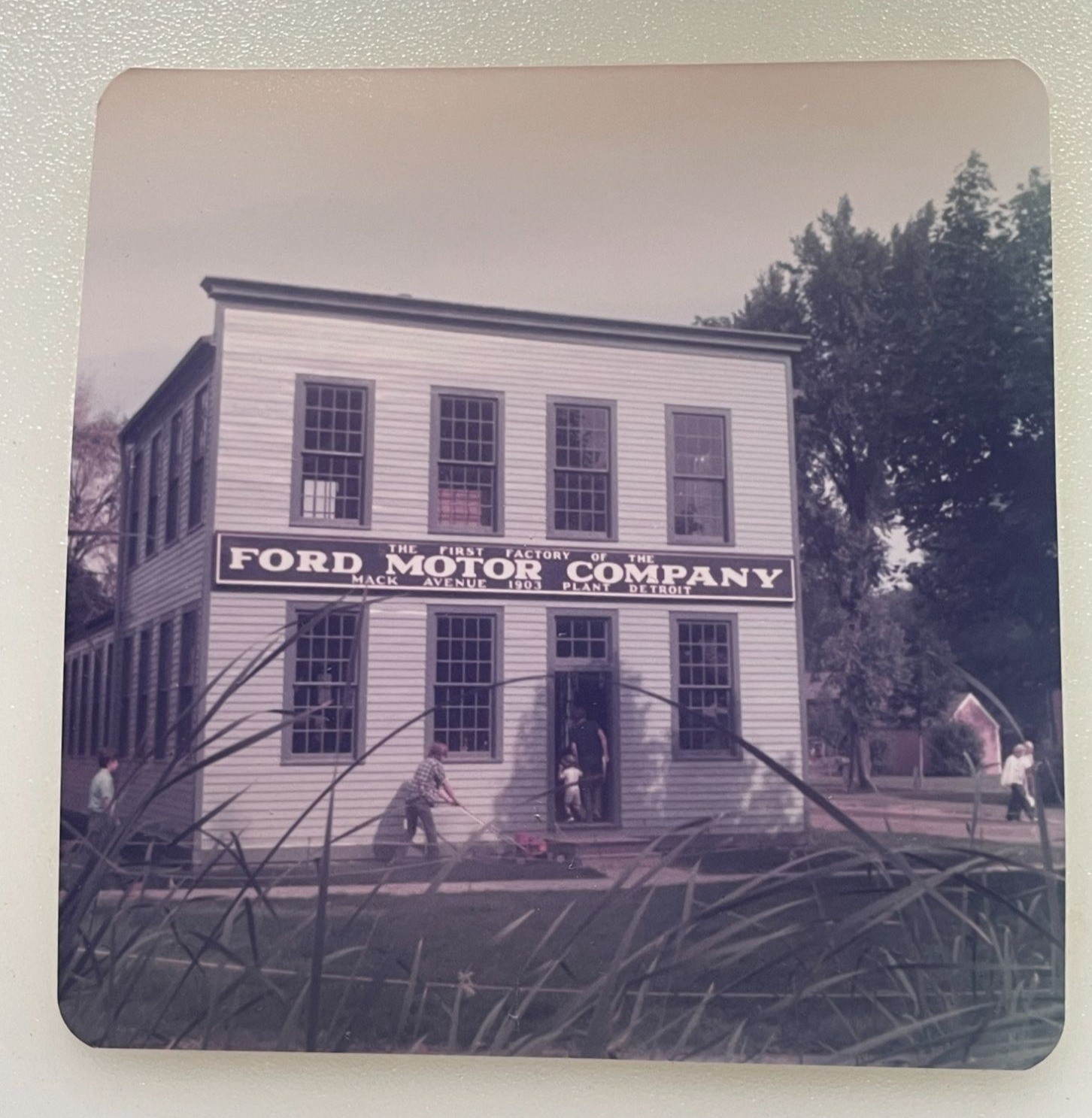 Vintage 1970s Ford Motor Company First Factory Mack Avenue Plant Photo Print