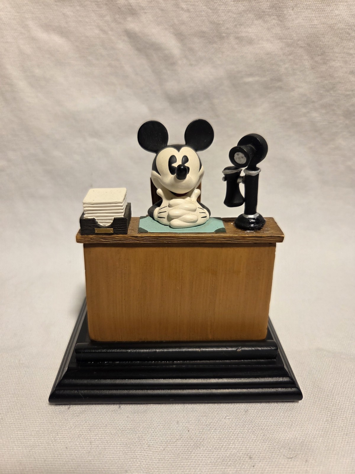 Disney Mickey Mouse Business Card Holder FIGI Graphics Desk Figurine w Box