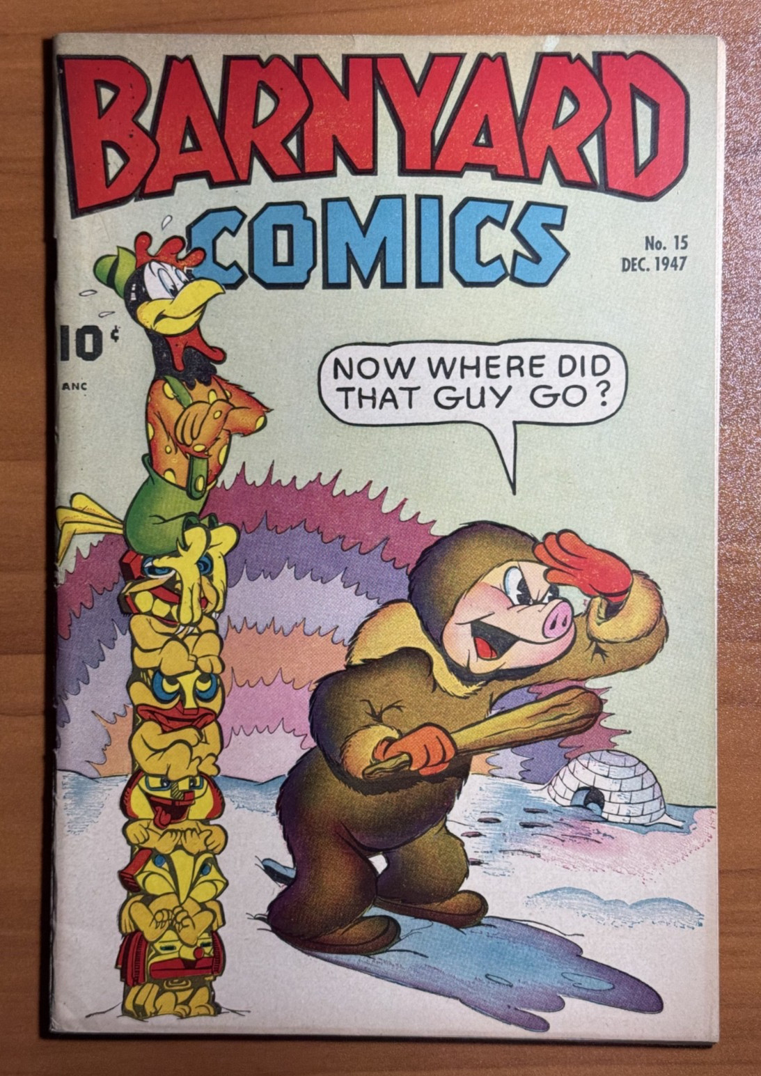 1947 BARNYARD COMICS No. 15 Dec 1947 Better Publications Dick Tracy Ad FN