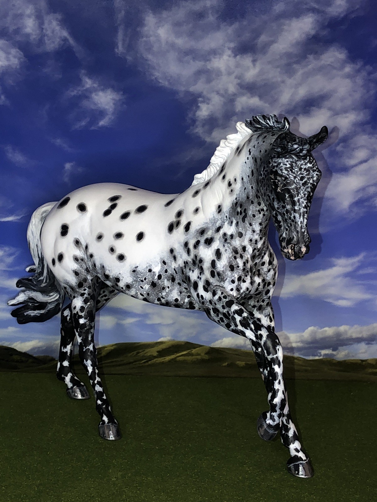 OOAK Breyer cm Custom WB Horse To  an Appaloosa Sport Horse **Beautiful**
