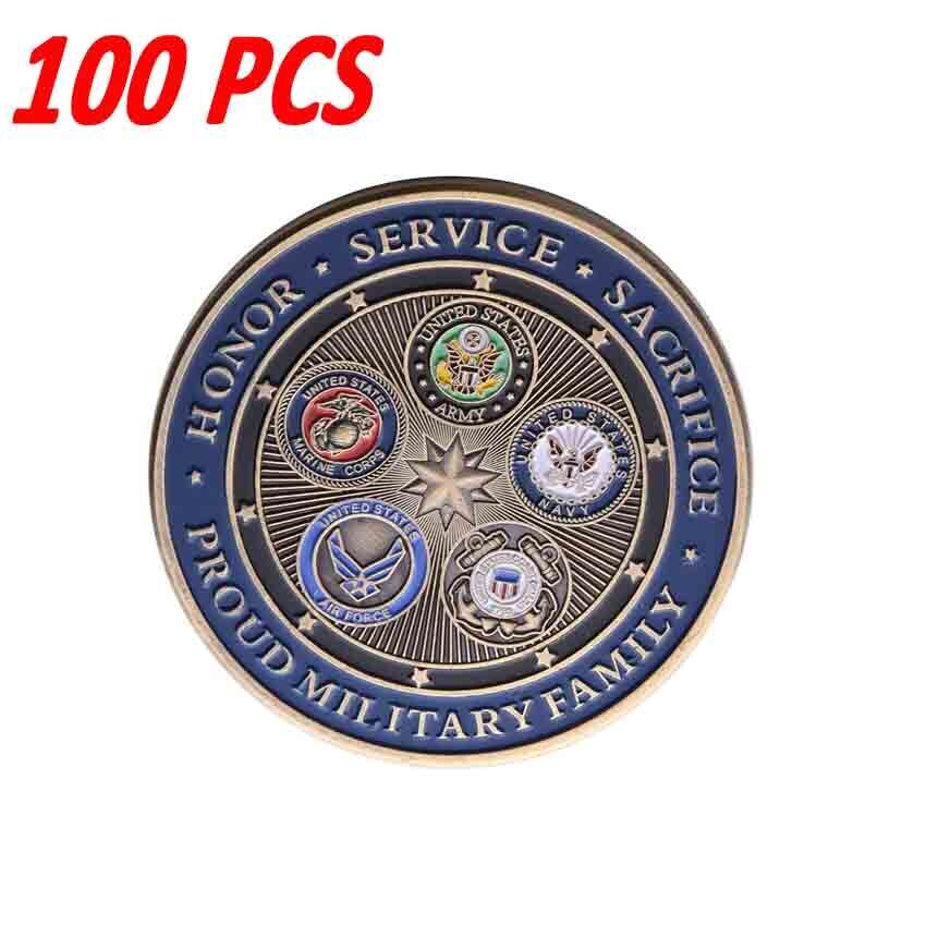 100 PCS US Militaria Army Collectible Air Force Challenge Coin Navy Collection