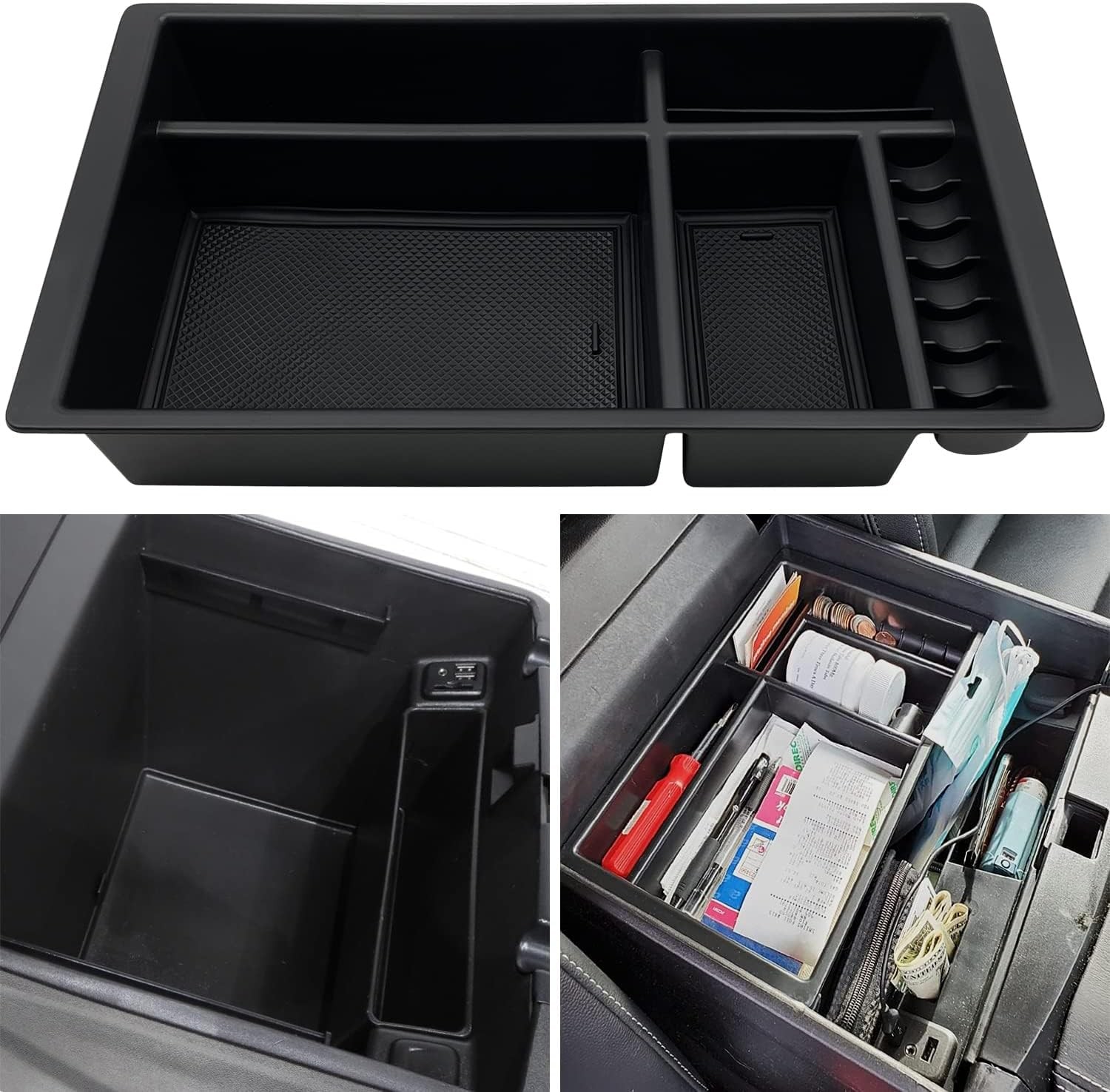 Center Console Organizer Compatible with 2015-2020 Chevy Yukon Tahoe Suburban an