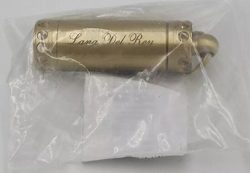 Lana Del Rey Engraved Merch Brass Pill Case Holder New Sealed