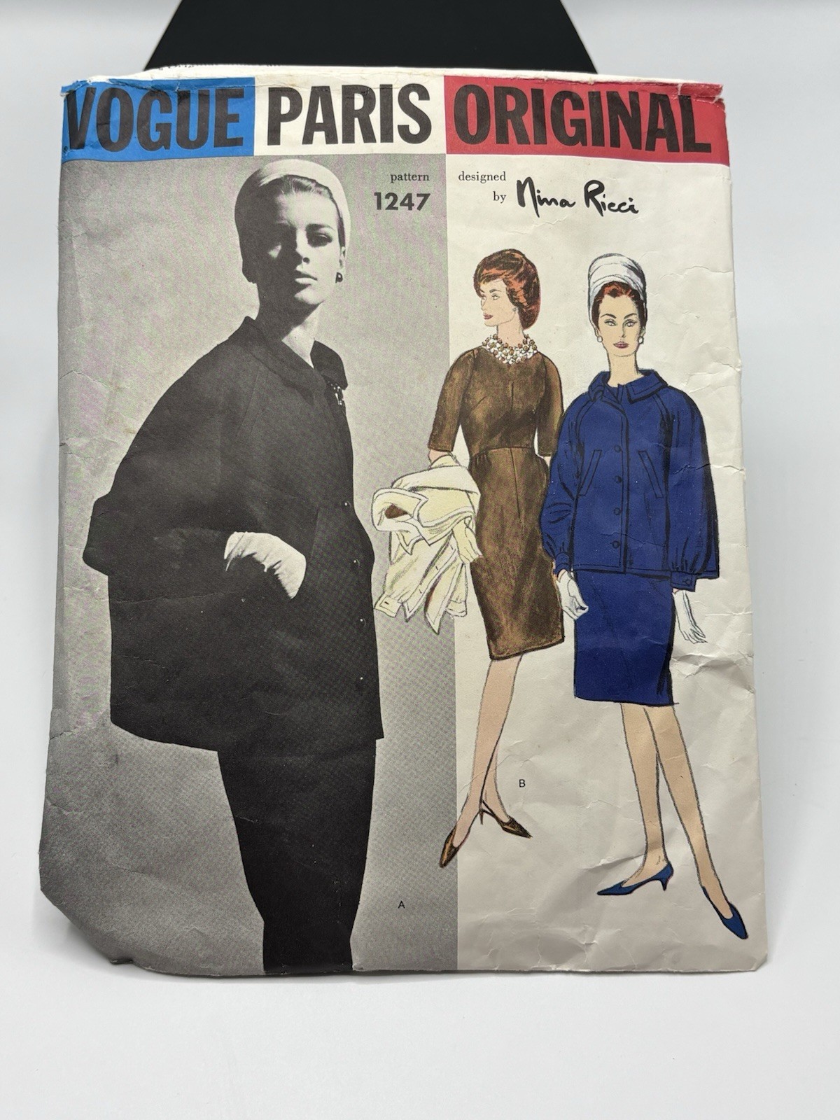 Vogue Paris Original Sewing Pattern 1247 Sz 14 Vtg Nina Ricci Dress Jacket Skirt