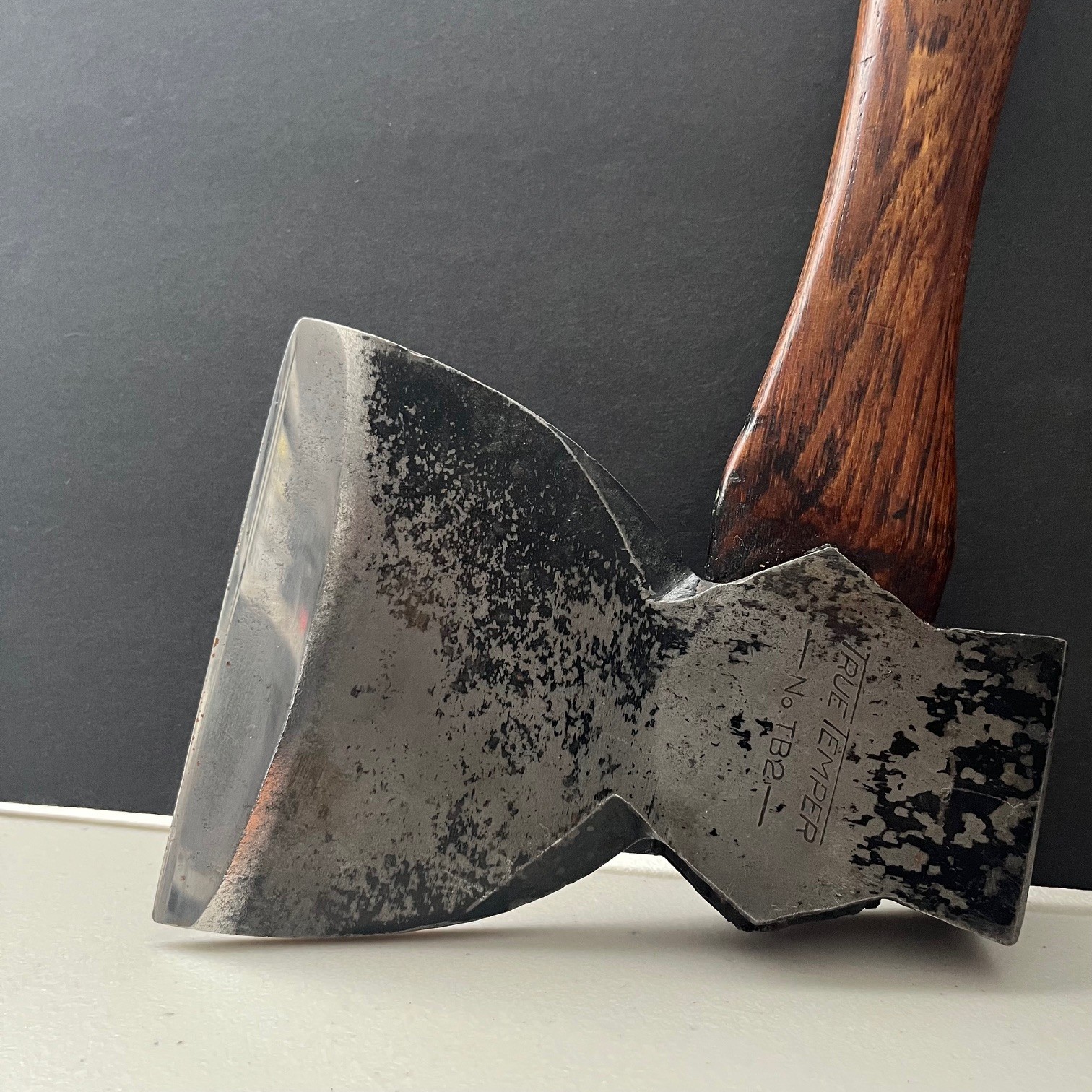 Nice Vintage True Temper No. TB2 Hewing Axe Hatchet Broadhead Original Handle