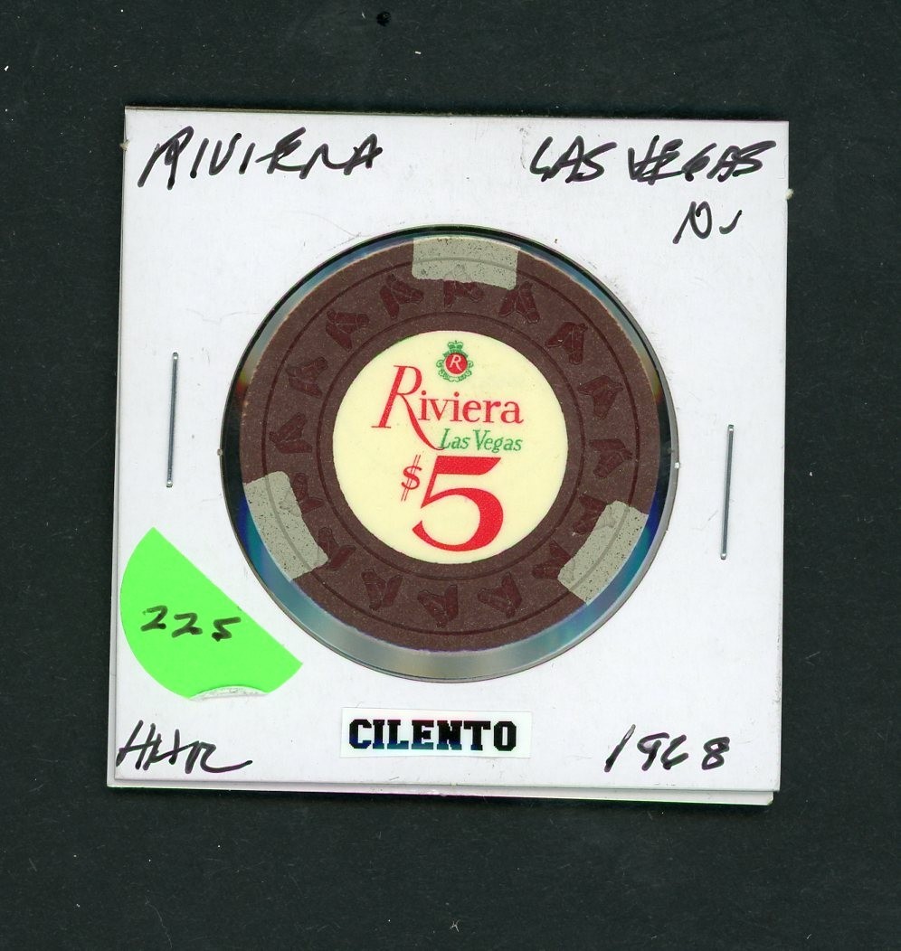Vintage $5.00 Riviera Hotel Las Vegas, Nevada Casino Chip
