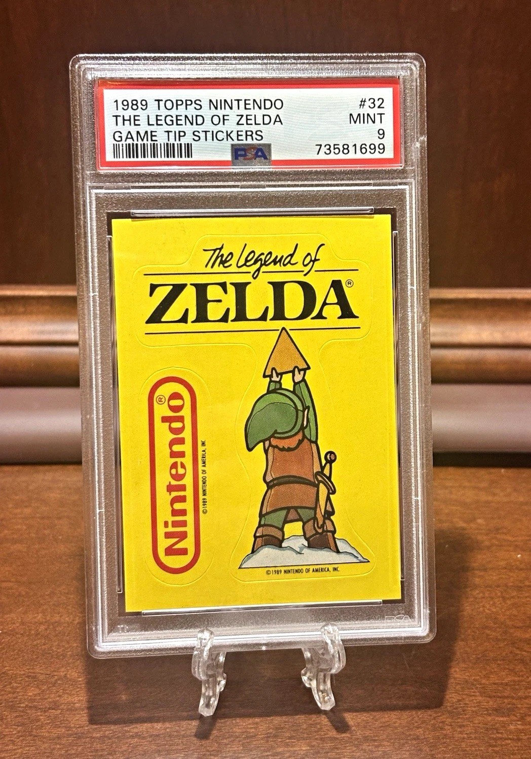 1989 Topps Nintendo Legend of Zelda Game Tip Stickers #32 PSA 9 💎 Secret Tips