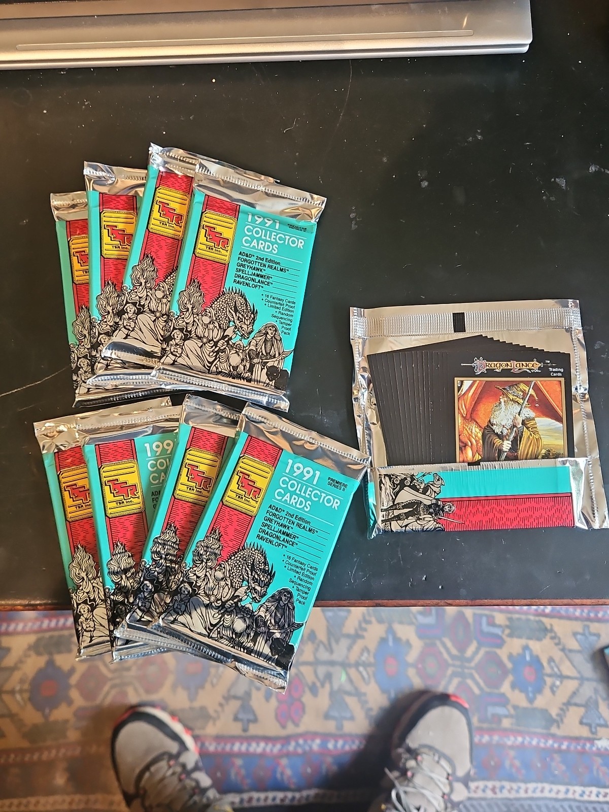 8 SEALED, 1 OPENED [9packs] 1991 SERIES 2 TSR Collector Cards D&D