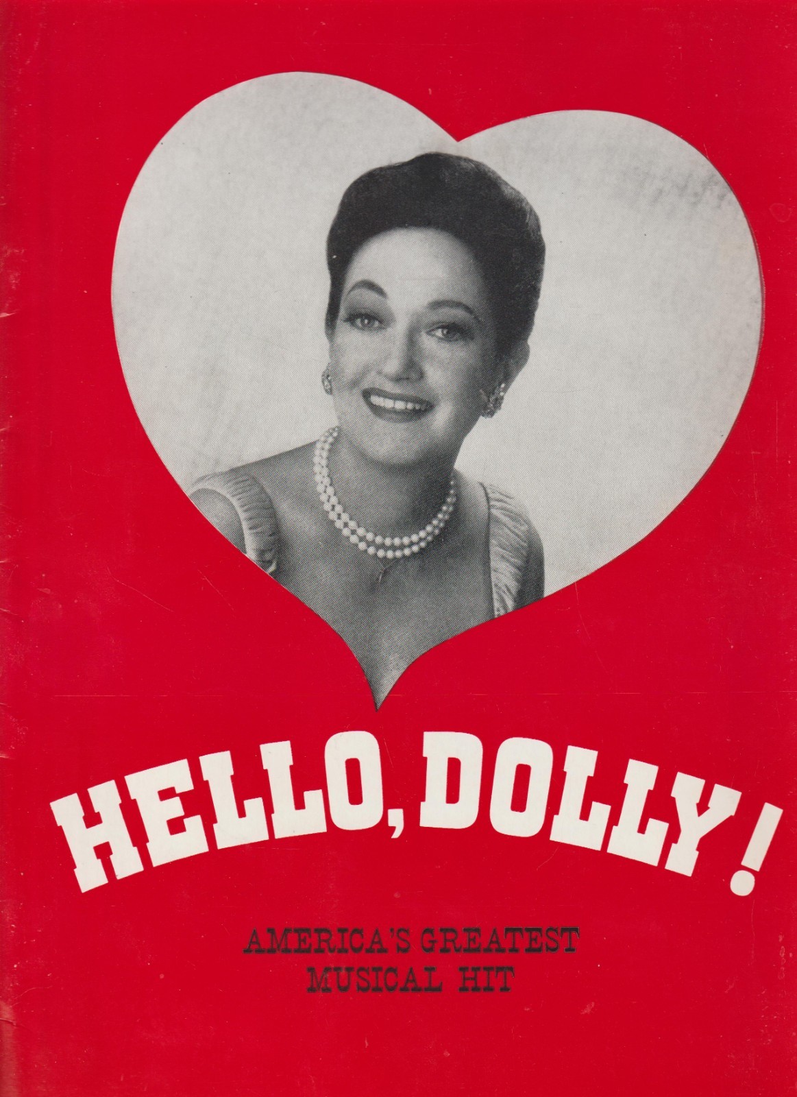 Hello Dolly Dorothy Lamour Program c1960s
