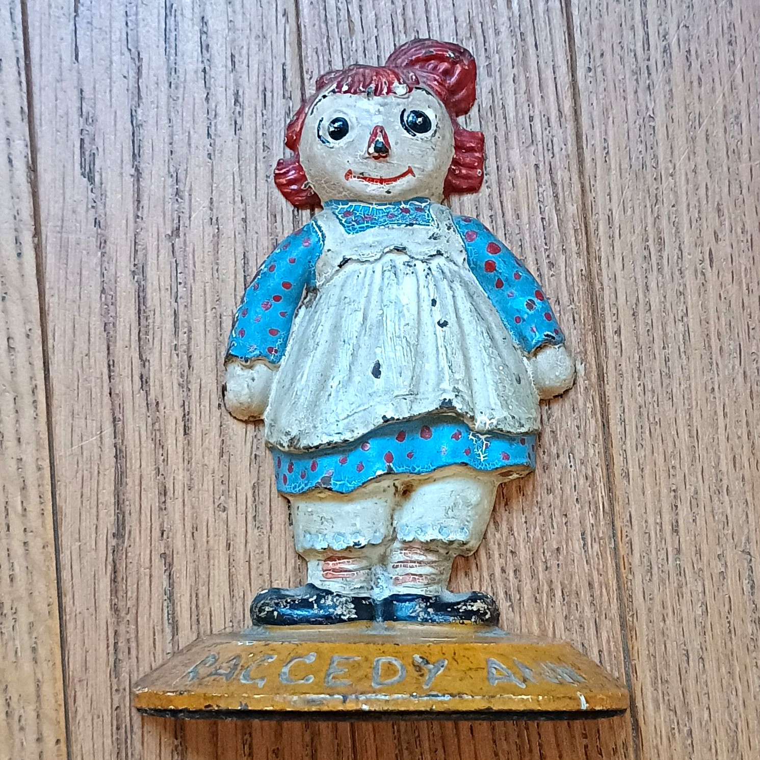 P.F. Volland & Co. Raggedy Ann Cast Iron Painted Figurine 1931 Rare Vintage