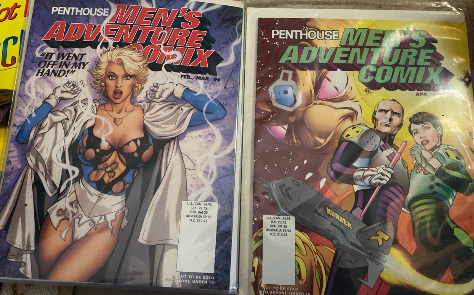Penthouse Men’s Adventure Comix #6 & 7  NM- Penthouse Comic 1996