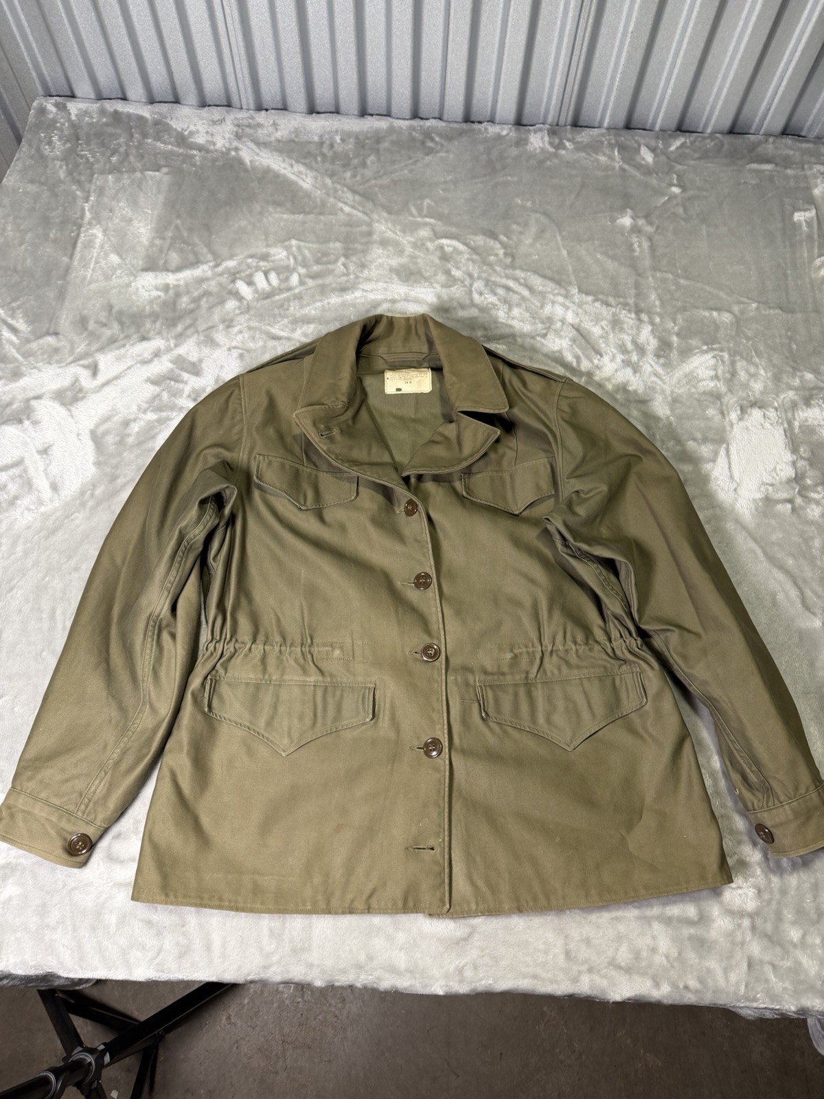 Vintage WWII Women\'s M43 Field Jacket Uniform 14R WAC Army Nurse 1940s