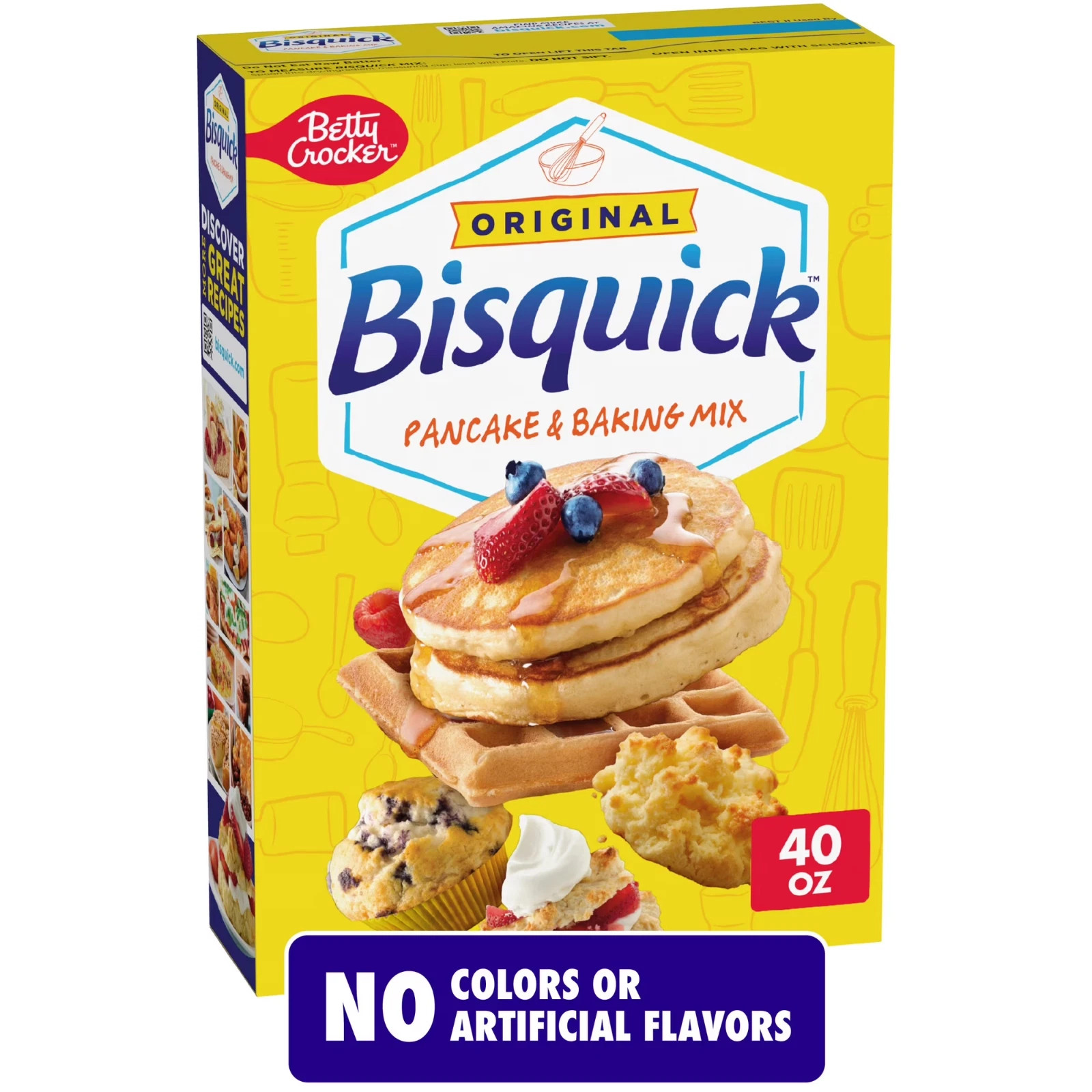 Betty Crocker Bisquick Pancake and Baking Mix, Original, 40 oz