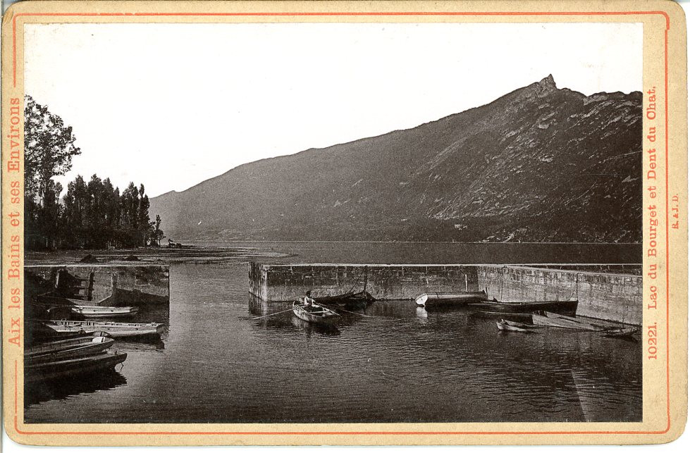 R&J.D., France, Lac du Bourget et Dent du Chat Vintage Photomechanical Print,