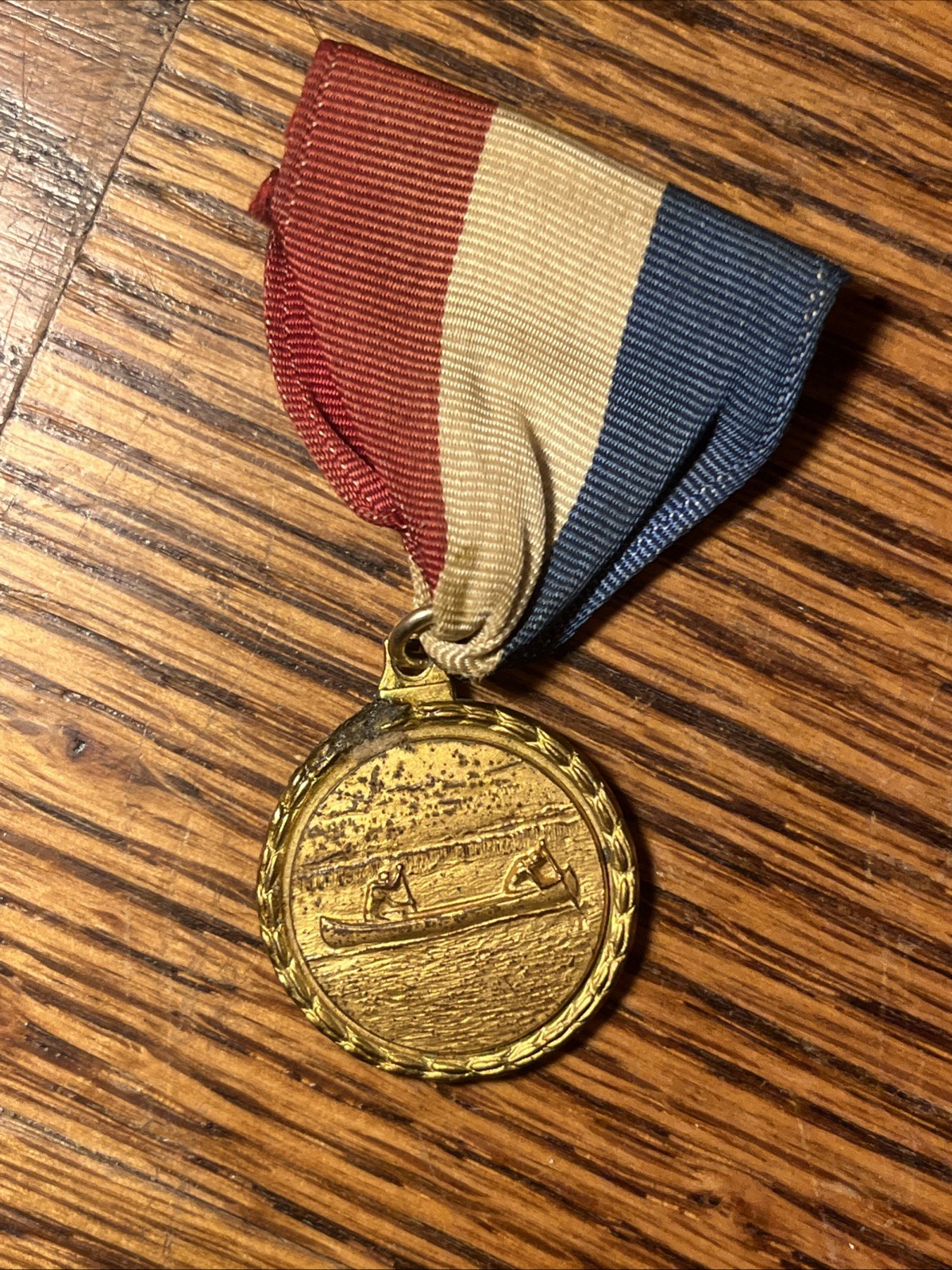 Rowing Medal Vintage 1931 Contest Medal Boy Scouts of America BSA Rare
