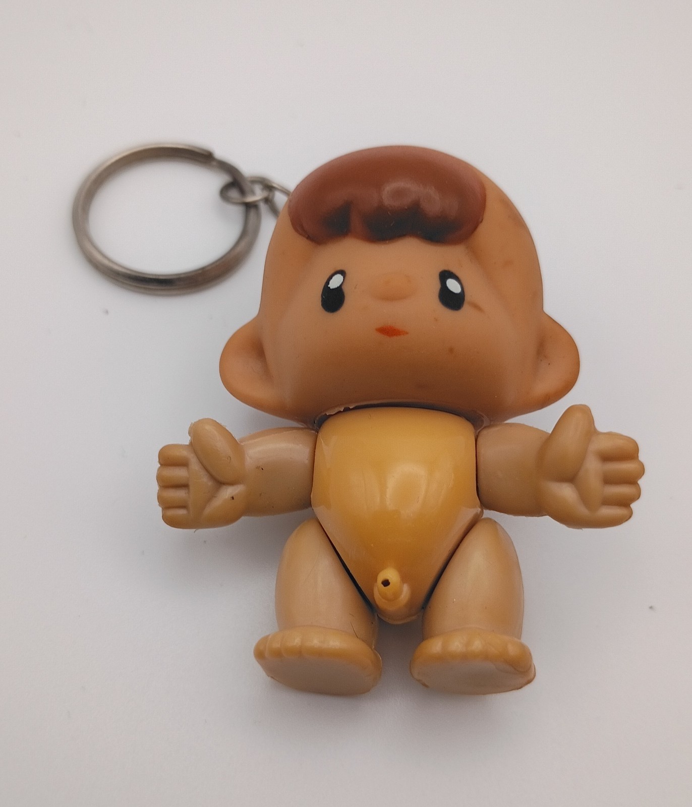 Vintage Tinkle Tots Monchy Monchhichichi Baby Boy Monkey Keychain Doll Toy Works
