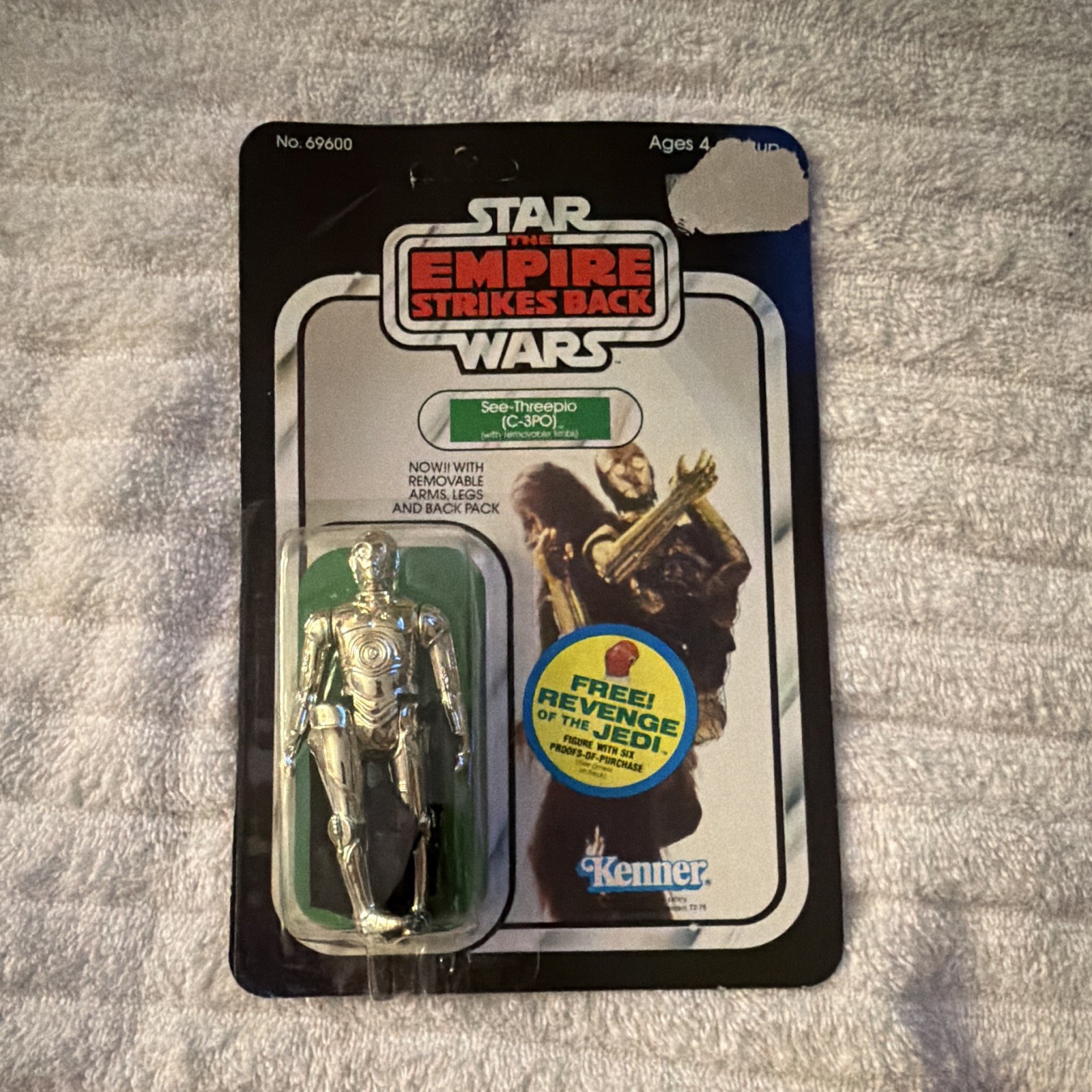 Kenner Star Wars C-3PO Action Figure 1982 Vintage Droid with Removable Limbs