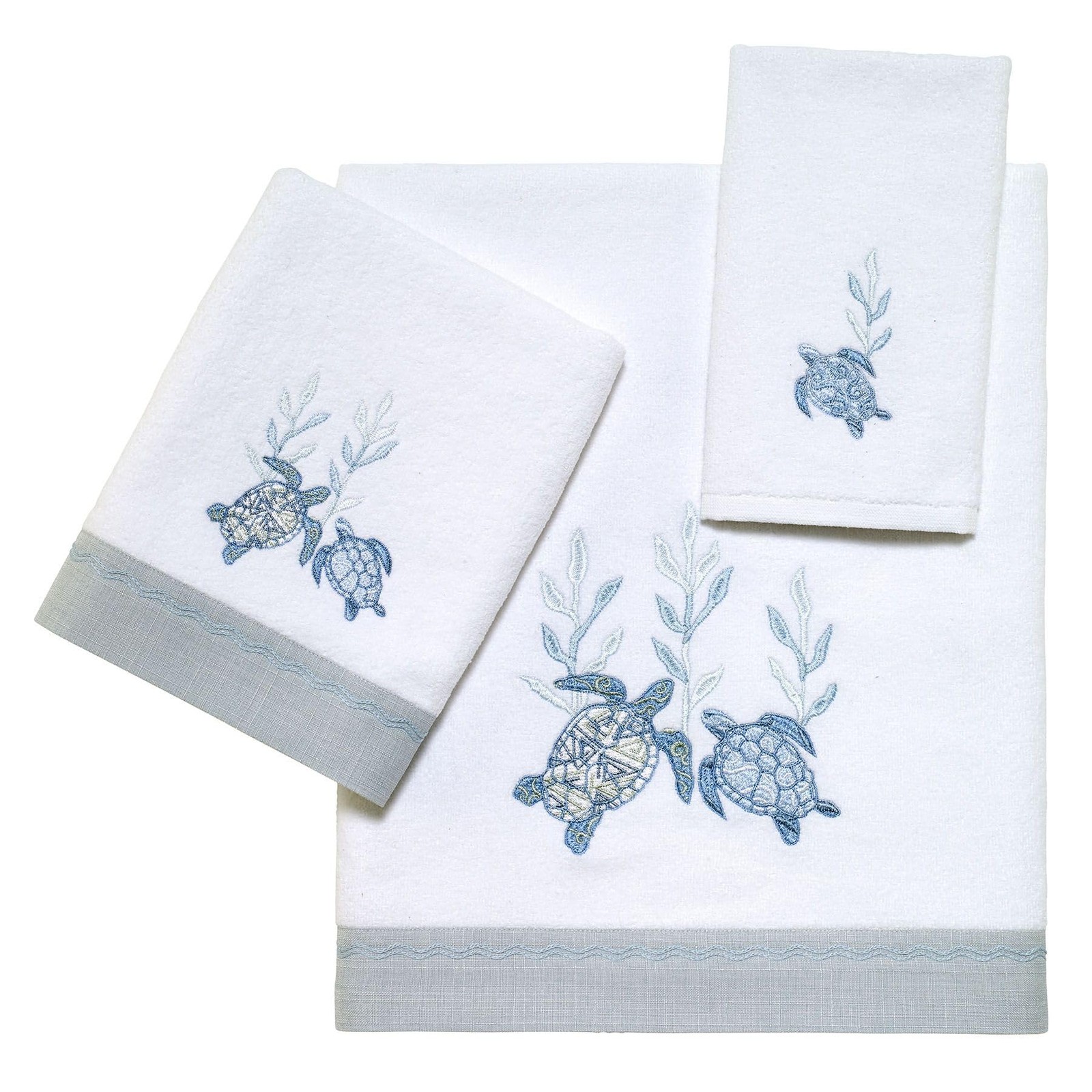 Linens - 3Pc Towel Set Cotton Towels Caicos Collection