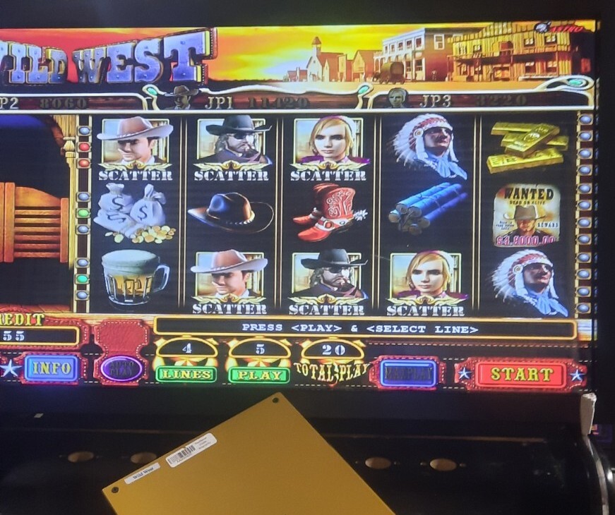 Wild West Game Board Astro Used Tested and Working 