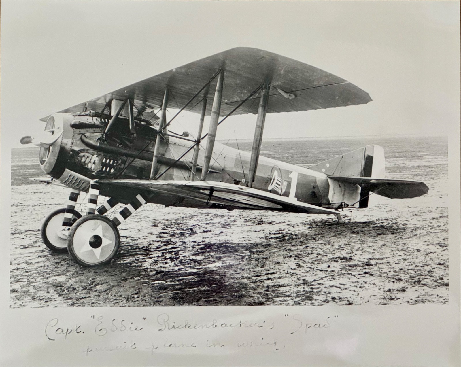 Capt Eddie Rickenbacker SPAD S.XIII WWI Fighter Plane 8x10 Photo 94th Aero Capt Eddie Rickenbacker SPAD S.XIII WWI Fighter Plane 8x10 Photo 94th Aero