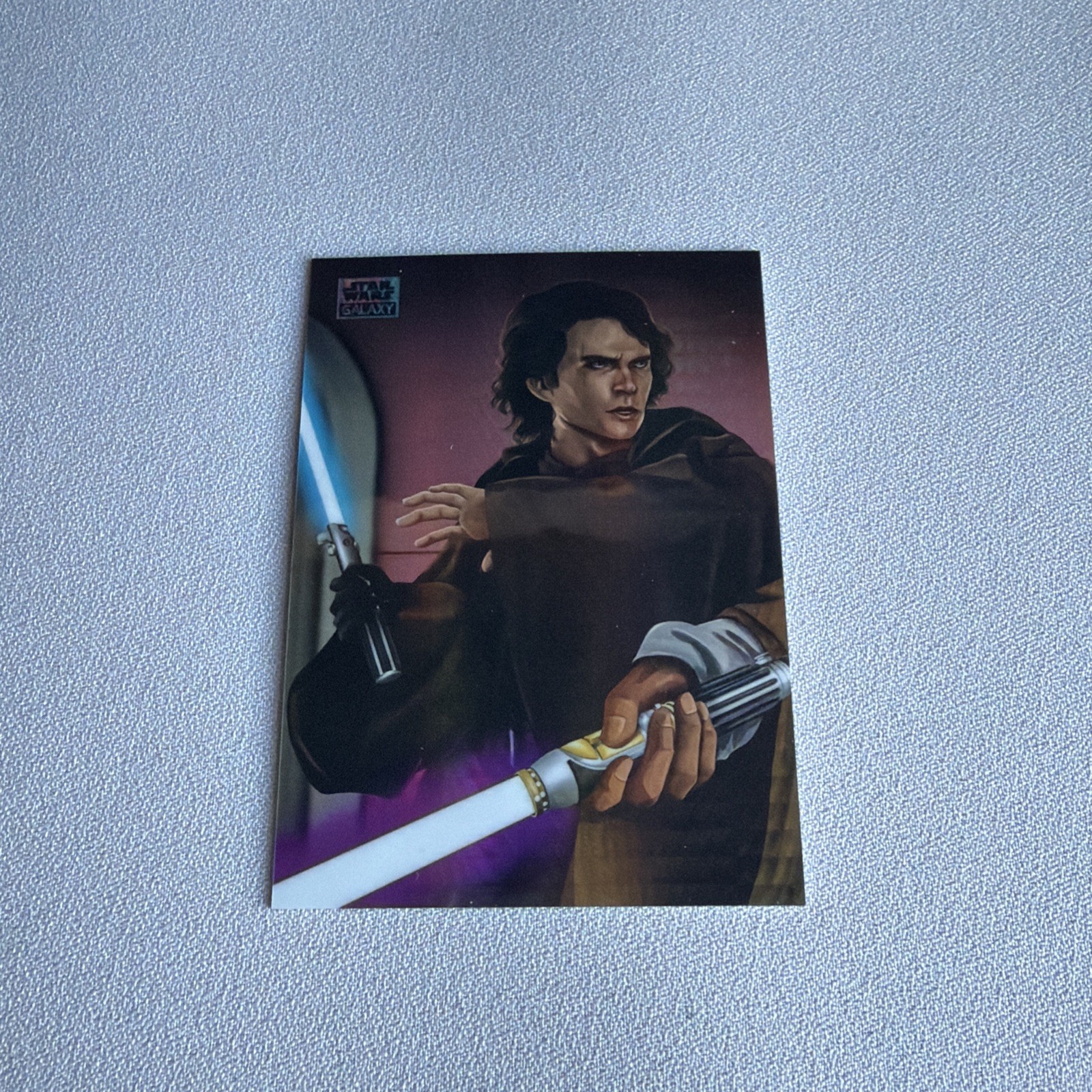 2024 Topps Chrome Star Wars Galaxy Anakin Skywalker Stops Mace Windu Prism #/75