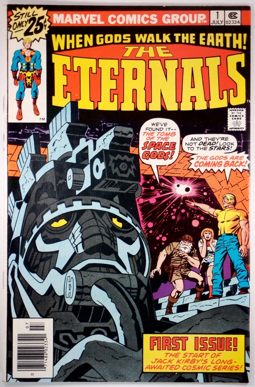 #1 Eternals VF, +6 extra issues, a rare Eternals sampler to sweeten the deal 