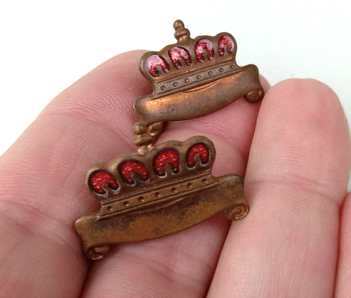 Pair of Original OEM 1940's Chrysler Imperial Crown 1