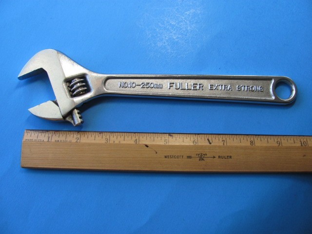 Vintage Fuller Crescent Wrench No. 10-250mm    10