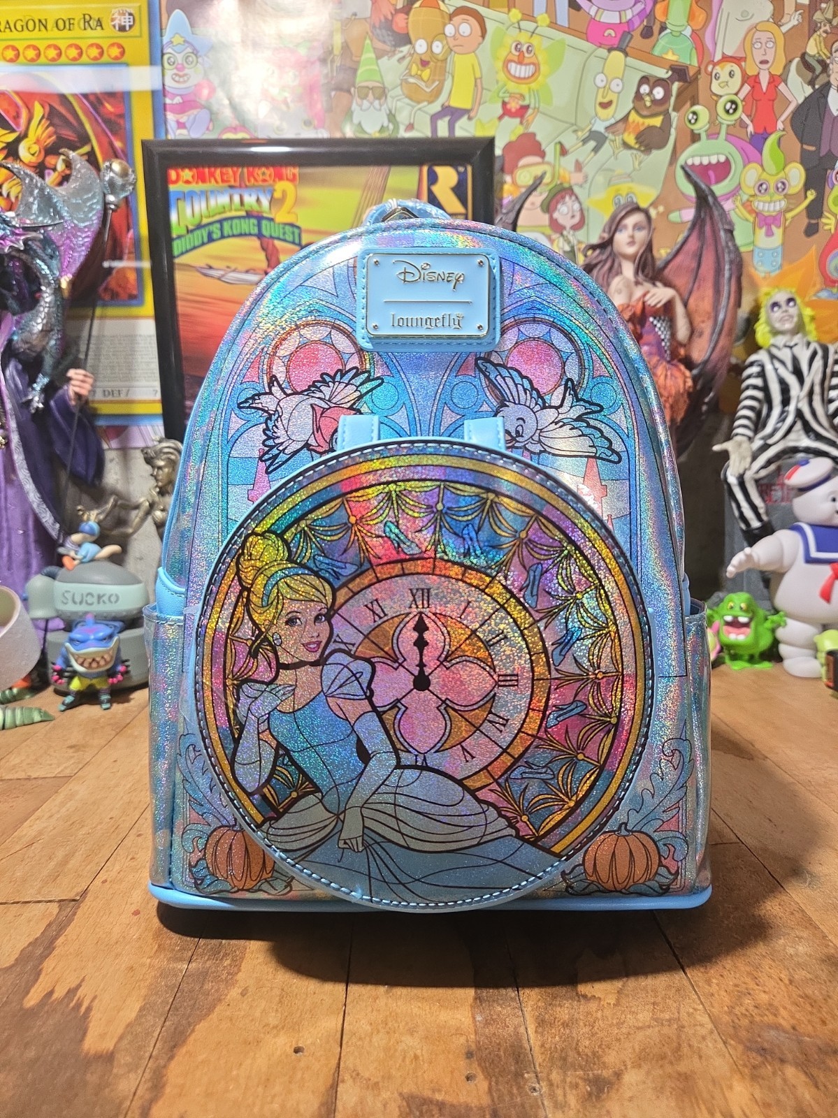 Loungefly Disney Princess Stained Glass Collection Cinderella Mini Backpack NWT