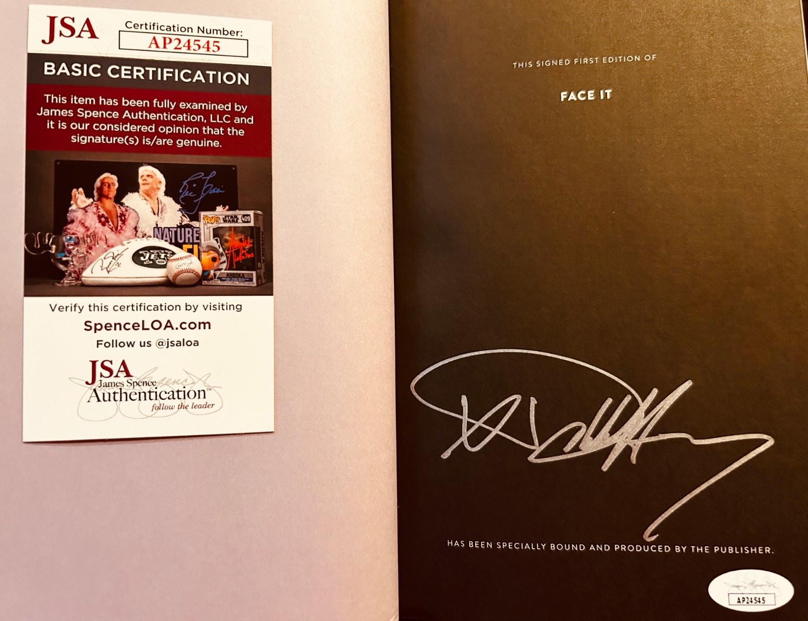 Debbie Harry autographed Face It hardcover first signed edition book JSA Blondie