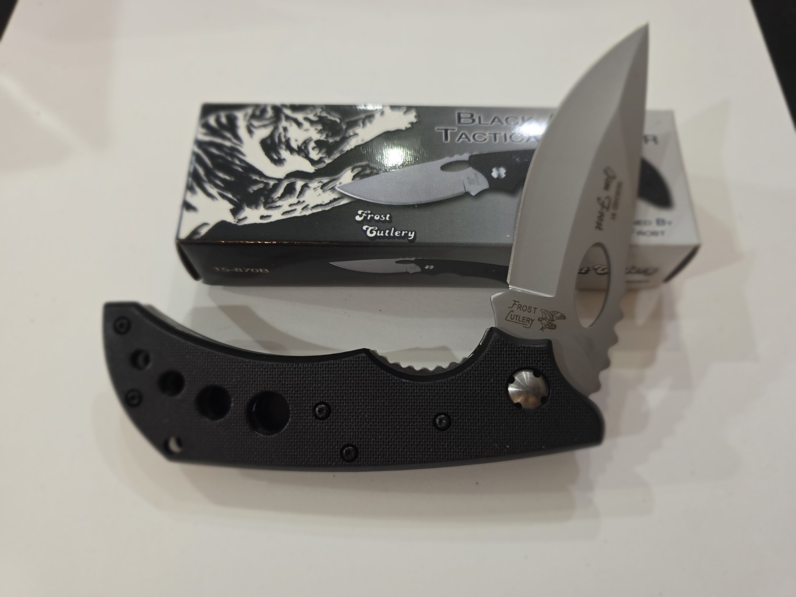 Frost Cutlery Black Attack Tactical Knife