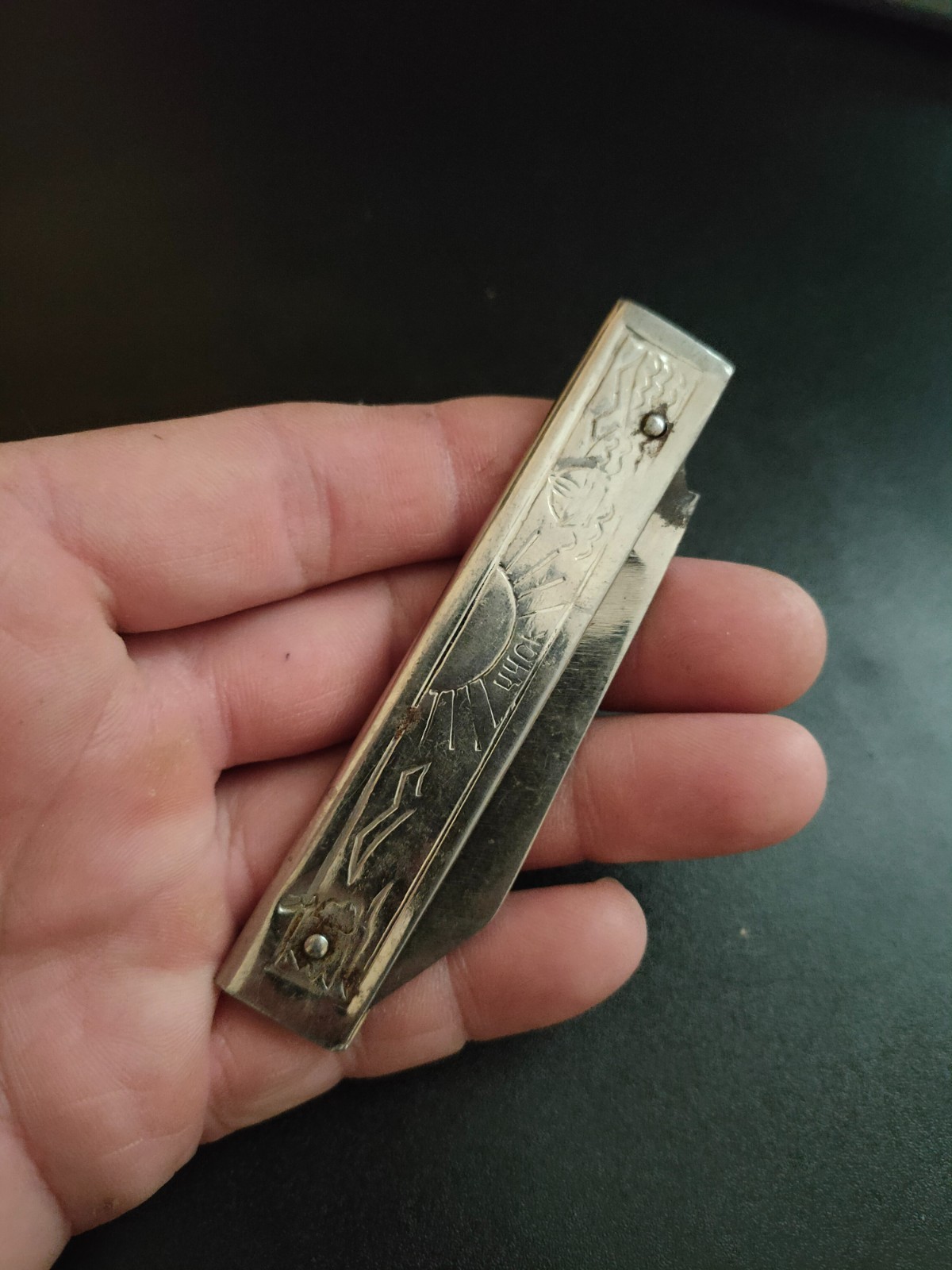 Vintage Soviet original pocket folding knife  marked USSR