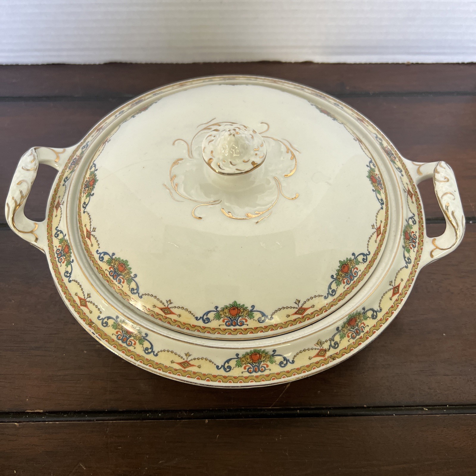 Alfred Meakin-Soup Tureen W/Lid-Brentwood-England ANTIQUE 1900’s