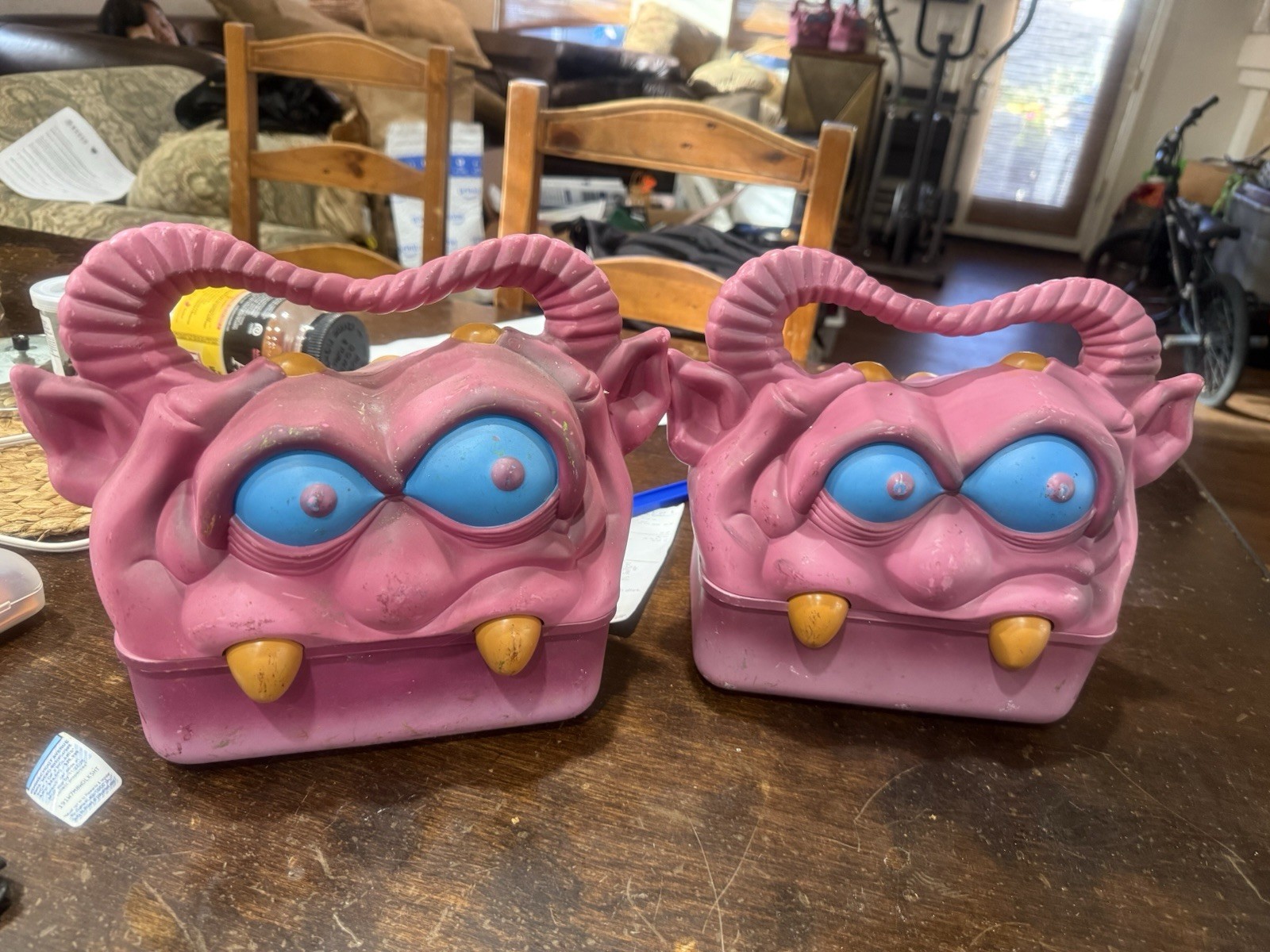 2 - Creature Features Lunch Box My Pet Monster Pam & Frank vintage Halloween. 2 - Creature Features Lunch Box My Pet Monster Pam & Frank vintage Halloween.