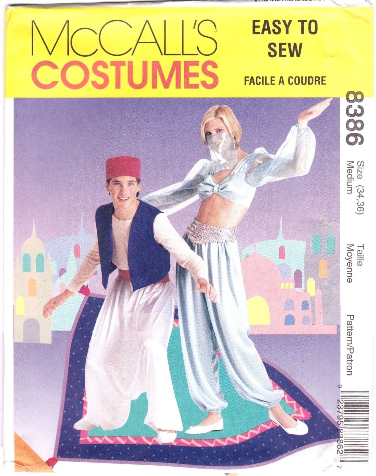 Vintage Sewing PATTERN McCalls 8386, Adult Halloween Costumes, 1996 Easy to Sew Vintage Sewing PATTERN McCalls 8386, Adult Halloween Costumes, 1996 Easy to Sew