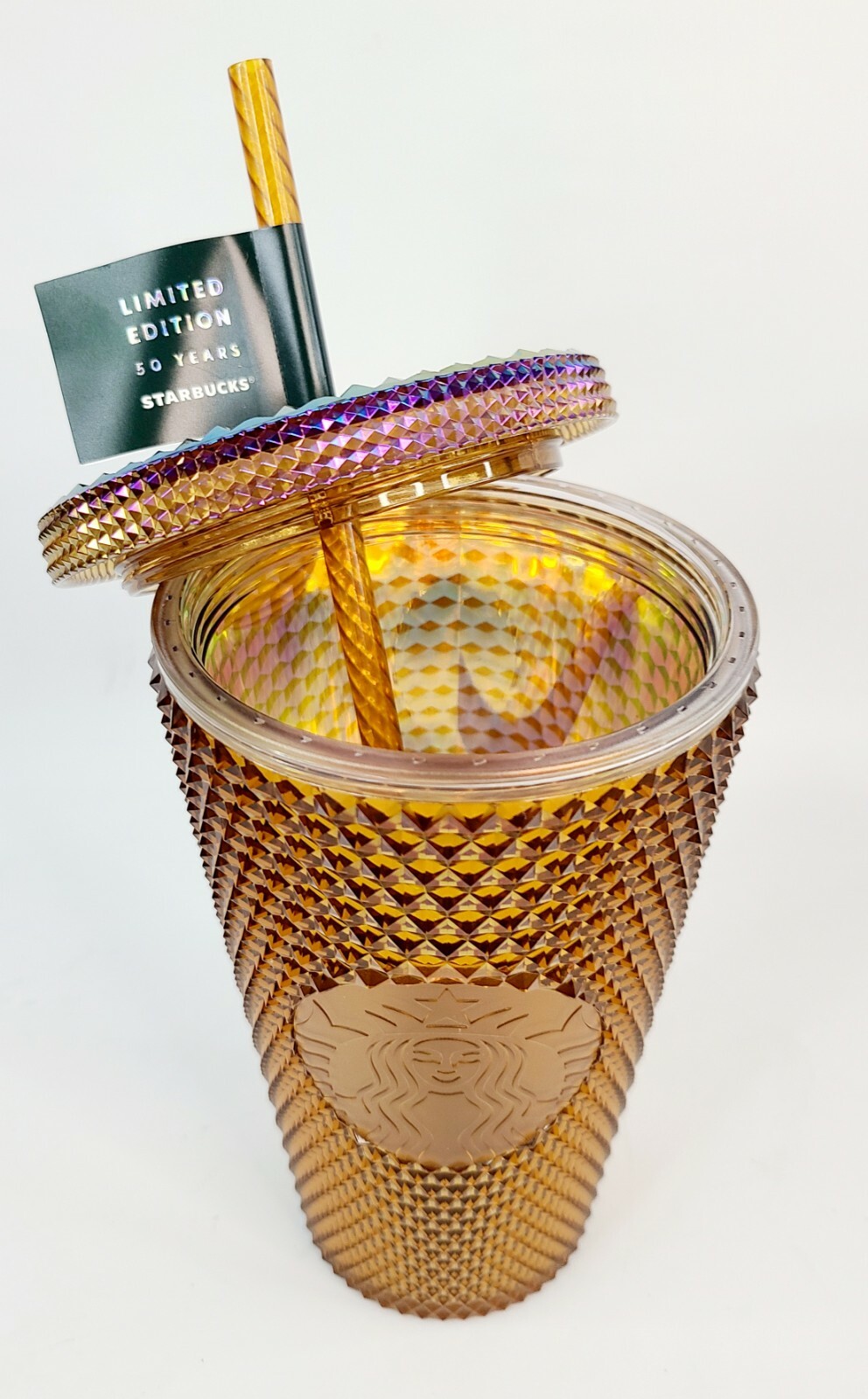 Starbucks 50th Anniversary Limited Edition Gold Studded Tumbler 16oz Venti 2021 Starbucks 50th Anniversary Limited Edition Gold Studded Tumbler 16oz Venti 2021