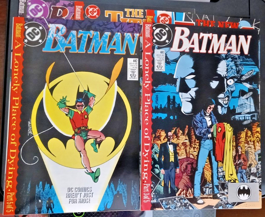 Batman: A Lonely Place of Dying #440-442 New Titans 60-61 5 Issue Series VF