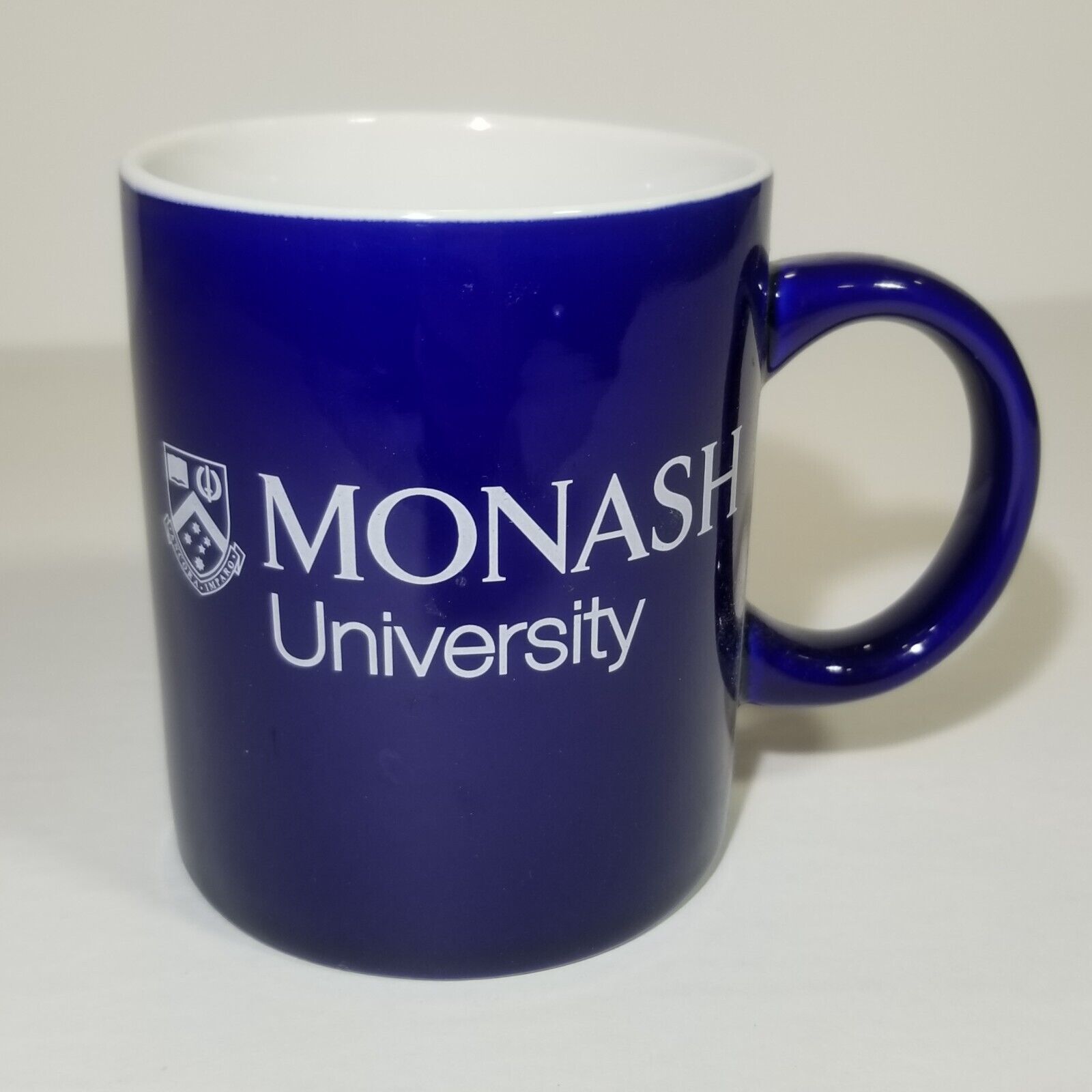 Monash University Coffee Mug Victoria Australia Blue White