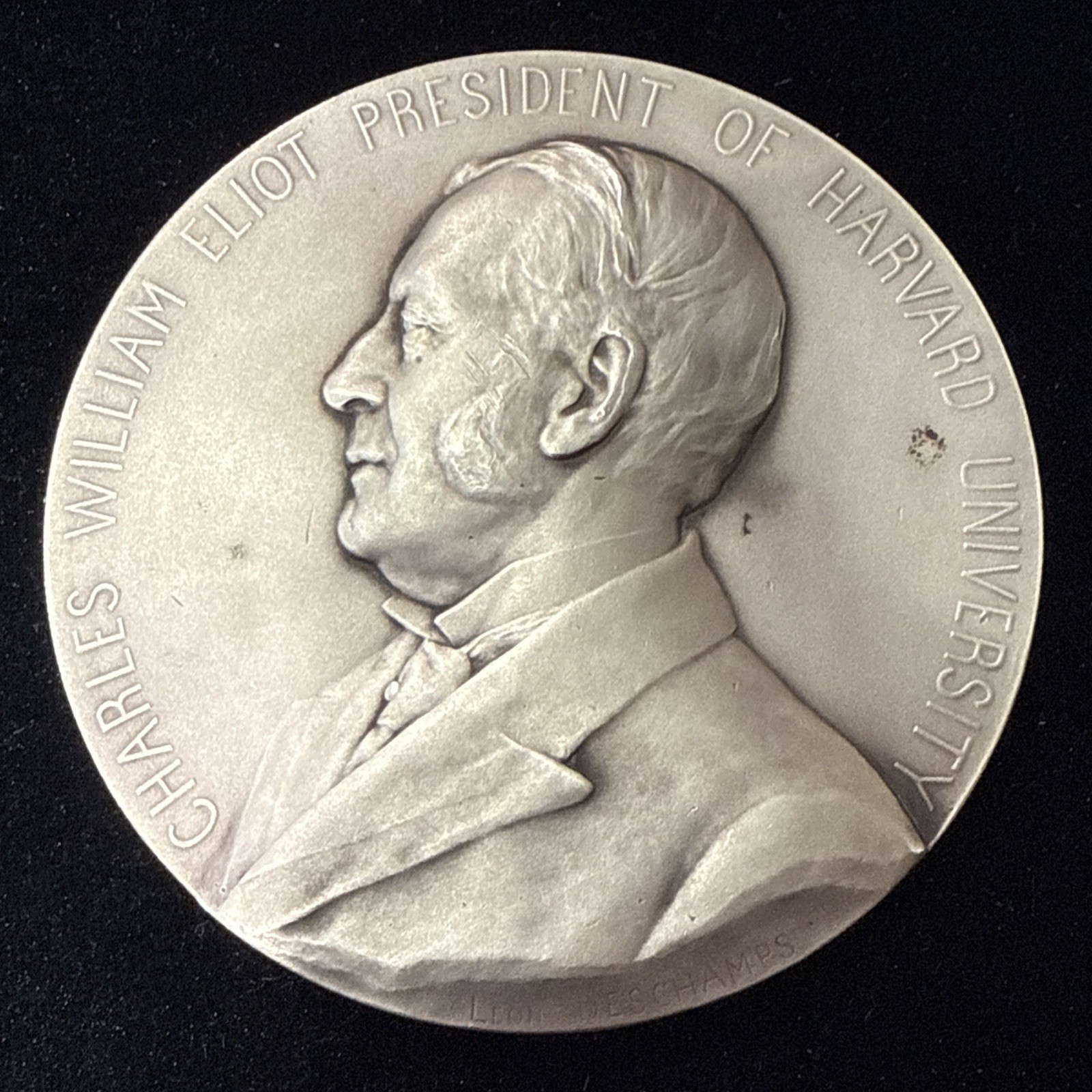 1907 CHARLES WILLIAM ELIOT PRESIDENT OF HARVARD UNIVERSITY COMMEMORATIVE MEDAL