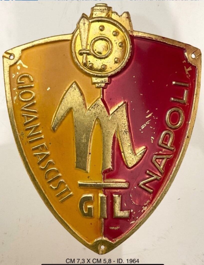 VENTENNIO NAPOLI ASSOCIAZIONE GIOVANILE DI PARTITO SCUDETTO GIOVENTÙ ITALIANA