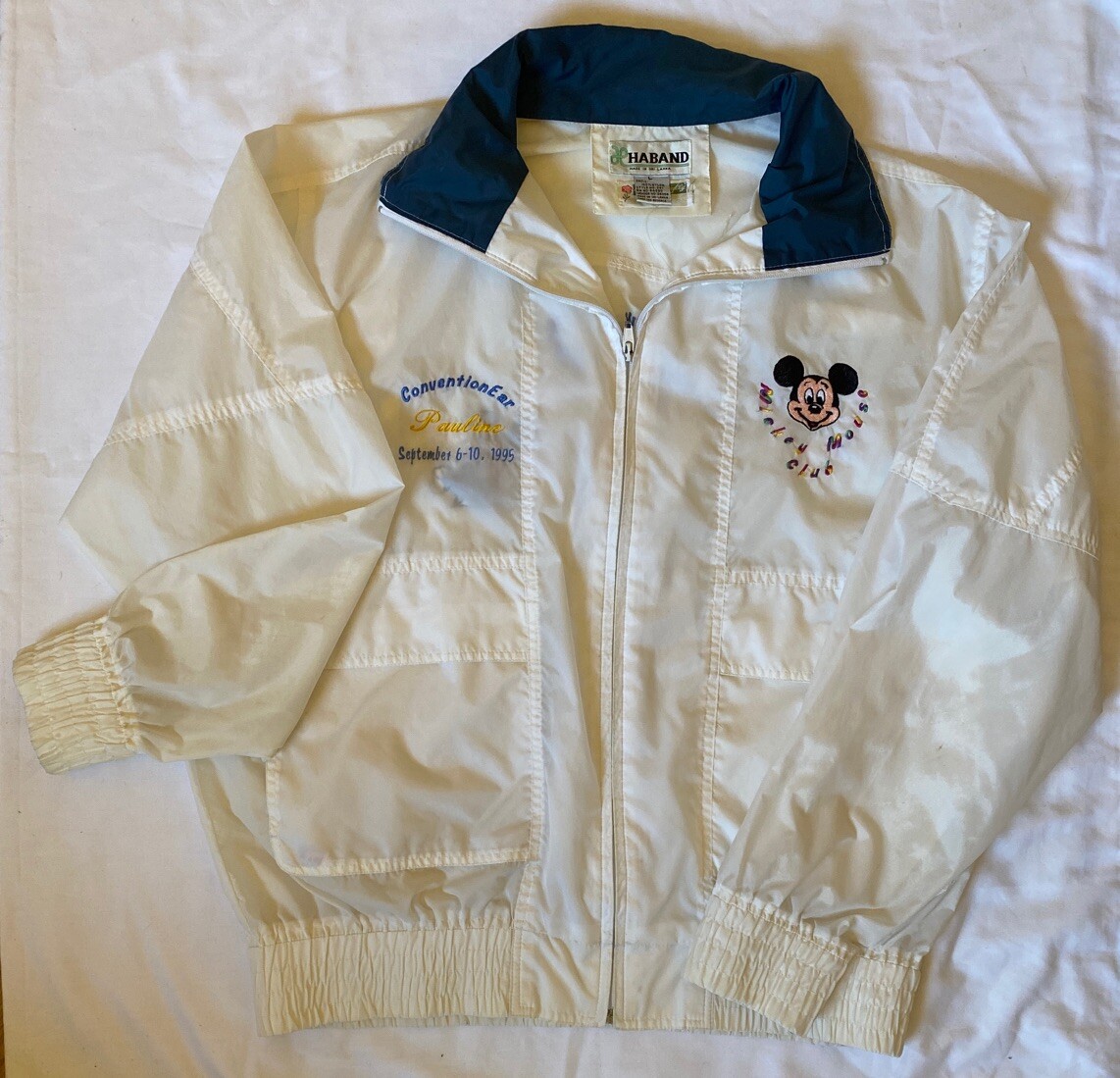Vintage Disneyland DISNEY 1995 Convention windbreaker Mickey Mouse Club L Jacket