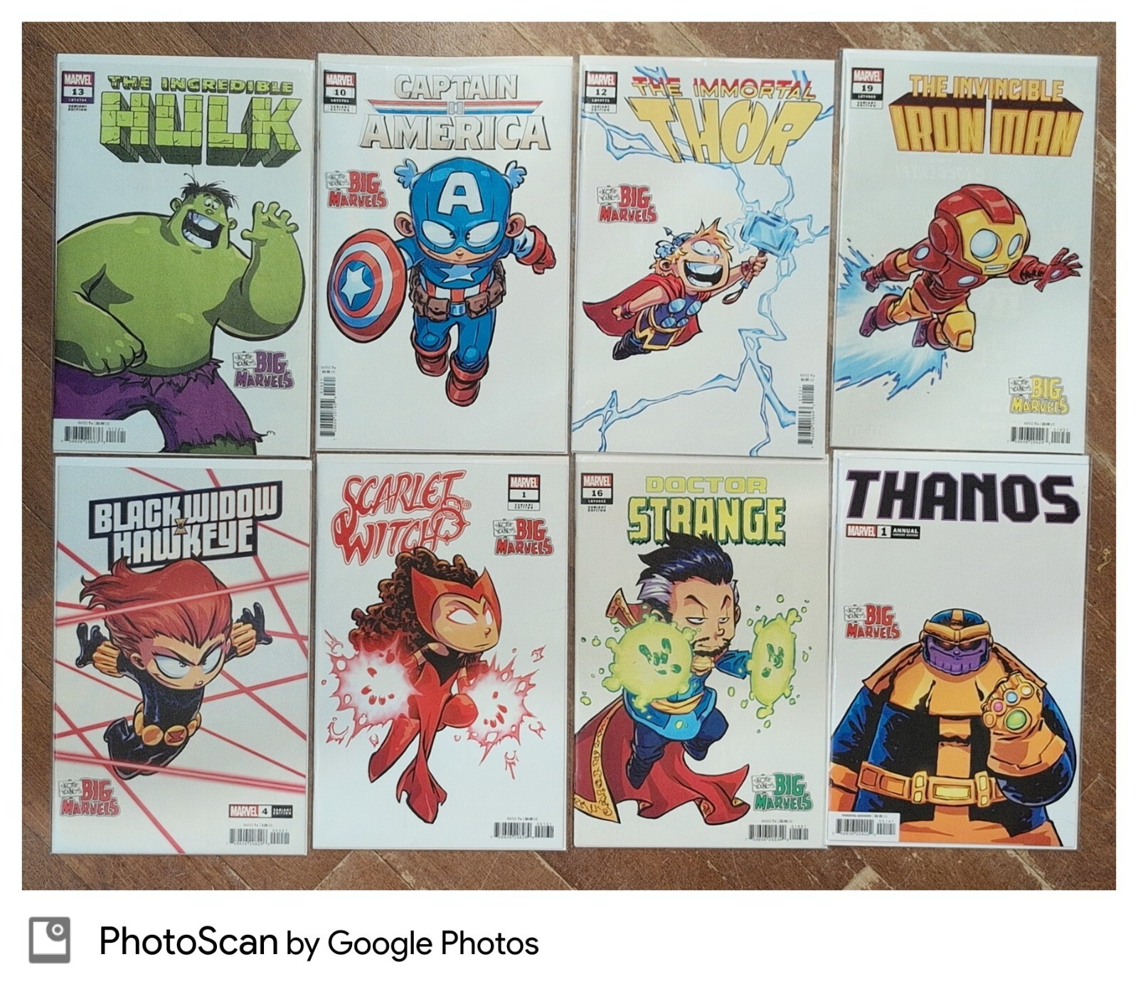 Skottie Young Big Marvels The MCU Set  inc. original Avengers Marvel Comics 2024