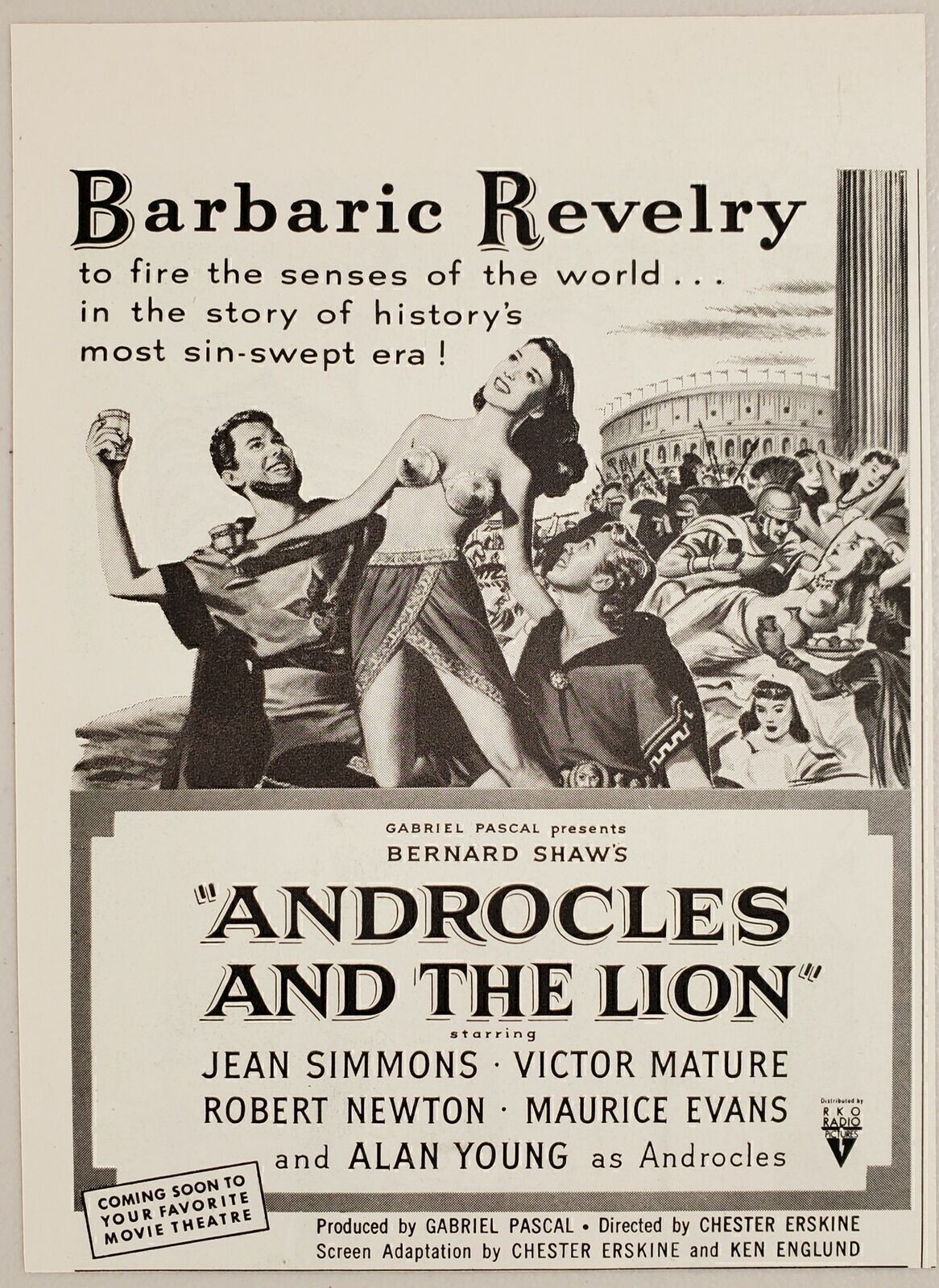 1952 Magazine Movie Ad 