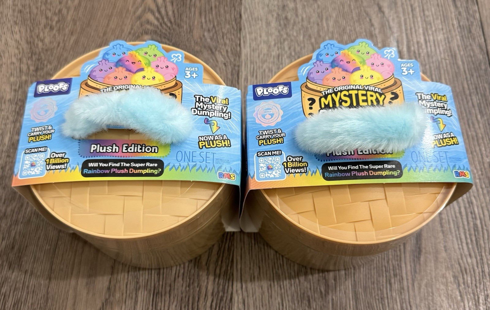 Five Below Ploofs RMS Viral Squishy Mystery Dumpling Plush - Lot Of 2 (Sealed)