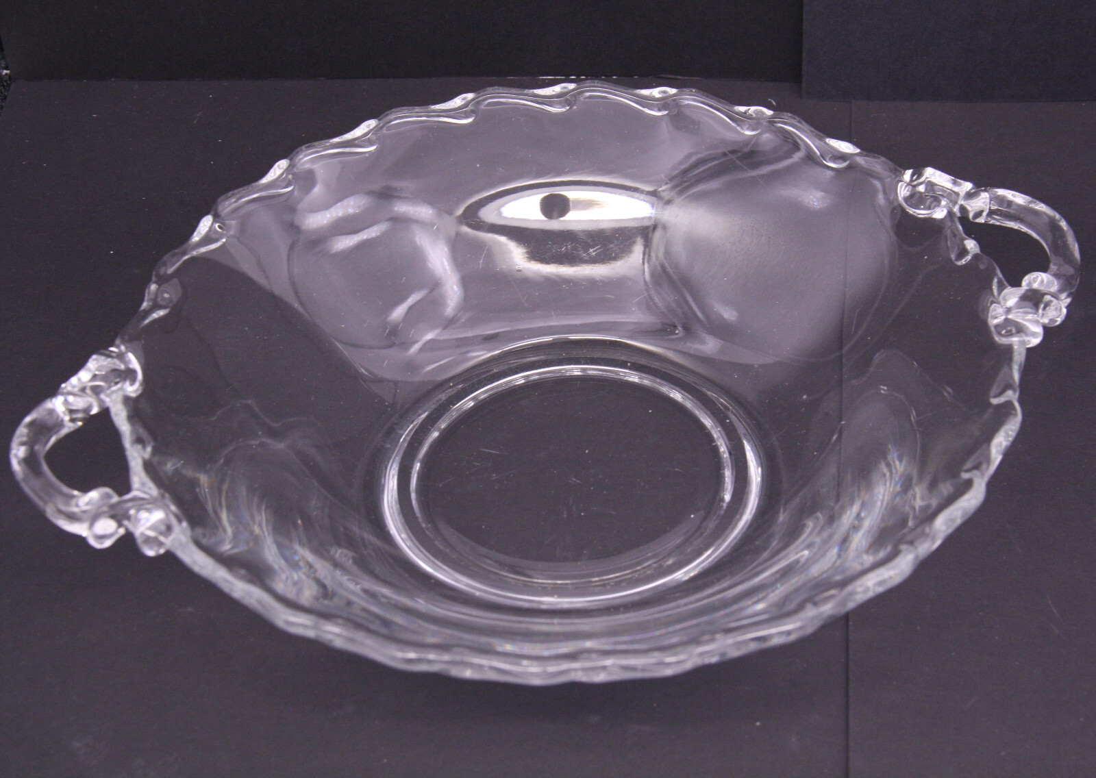 Fostoria Century Handled Bowl Clear Elegant Glass