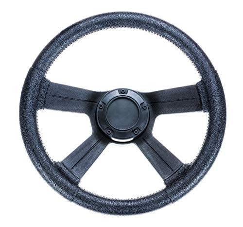 Marine Boat Steering Wheel 13-Inch Black Soft Grip Plastic Universal Fit 8315-4