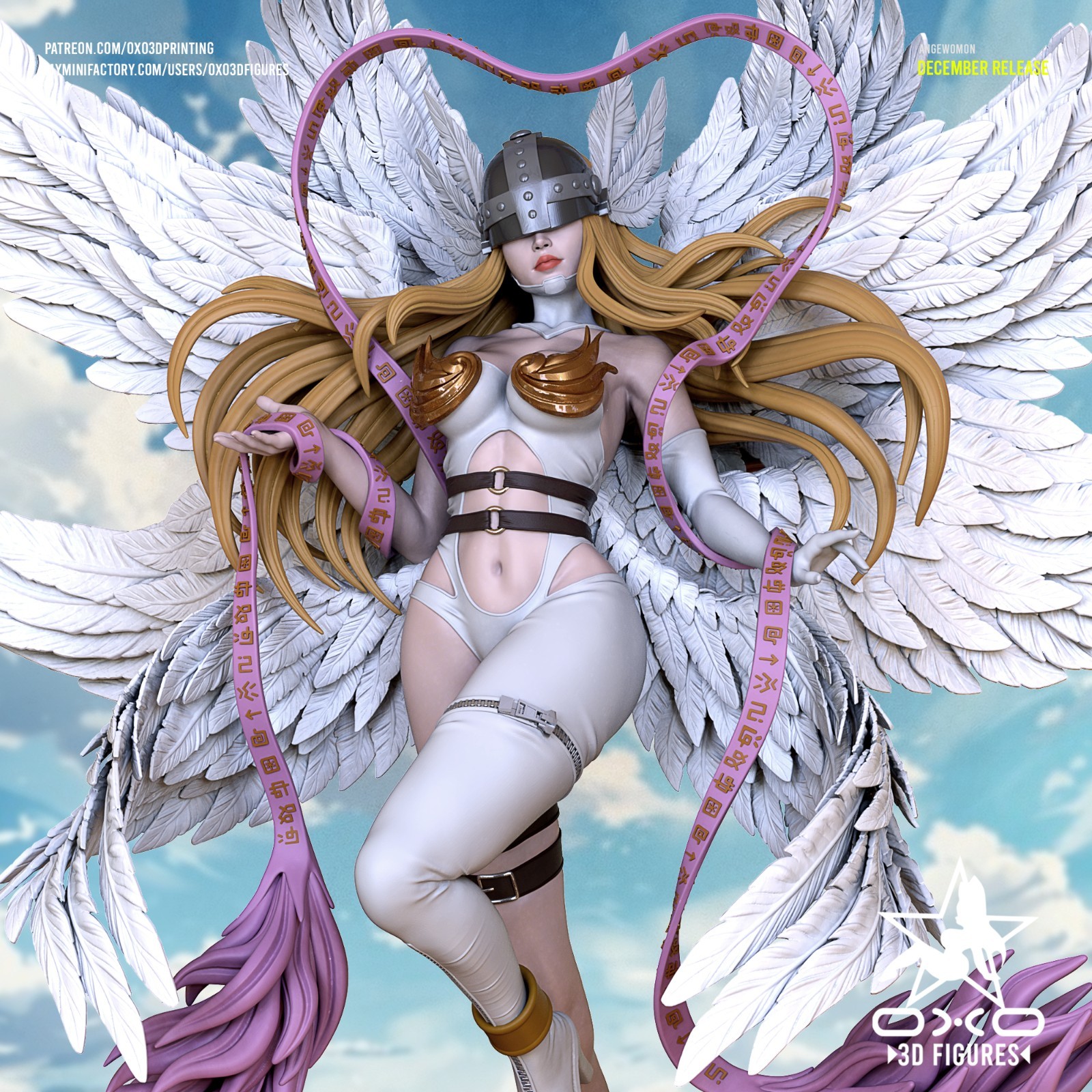 Angewomon | Digimon | UNPAINTED | 1/10 Scale Resin Kit |